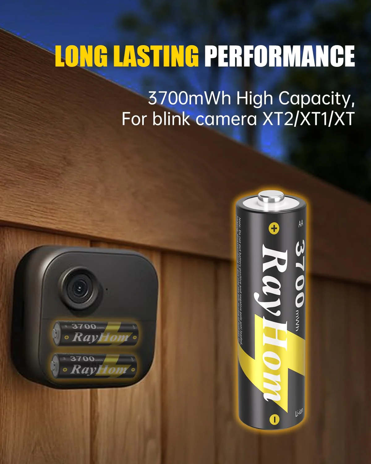 Rechargeable AA Lithium Batteries with Charger - 8 Pack Double A Batteries for Blink Camera, 1.5V Constant Output 3700mWh High Capacity, Cycle Times Up to 1600, with 4 Slot aa Li-Ion Battery Charger 8Pack Batteries+Charger - Image 2