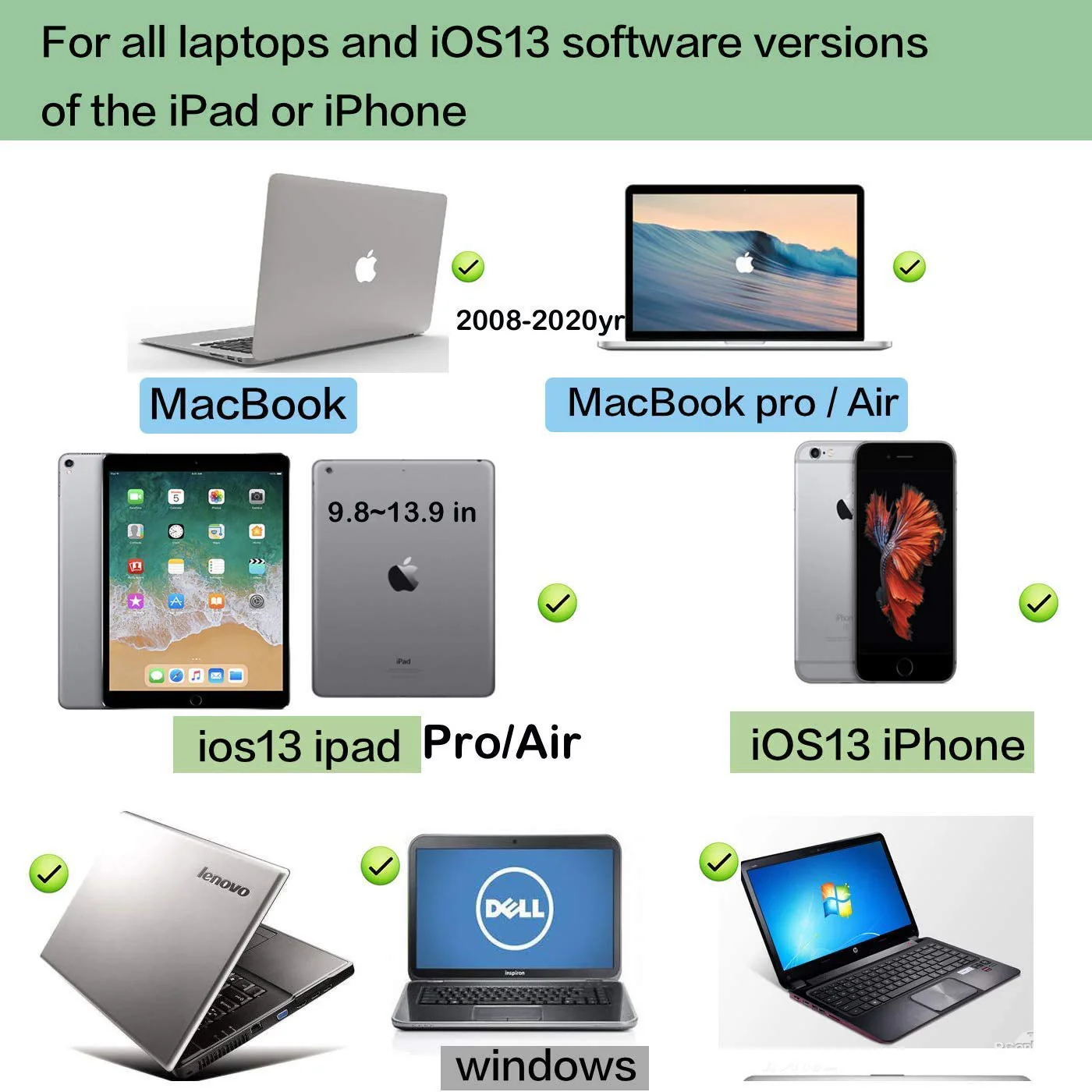 Rechargeable Bluetooth Mouse for Laptop iPad Pro iPad Air MacBook Pro MacBook Air Wireless Mouse for Laptop Mac MacBook Chromebook Win8/10 silver - Image 3
