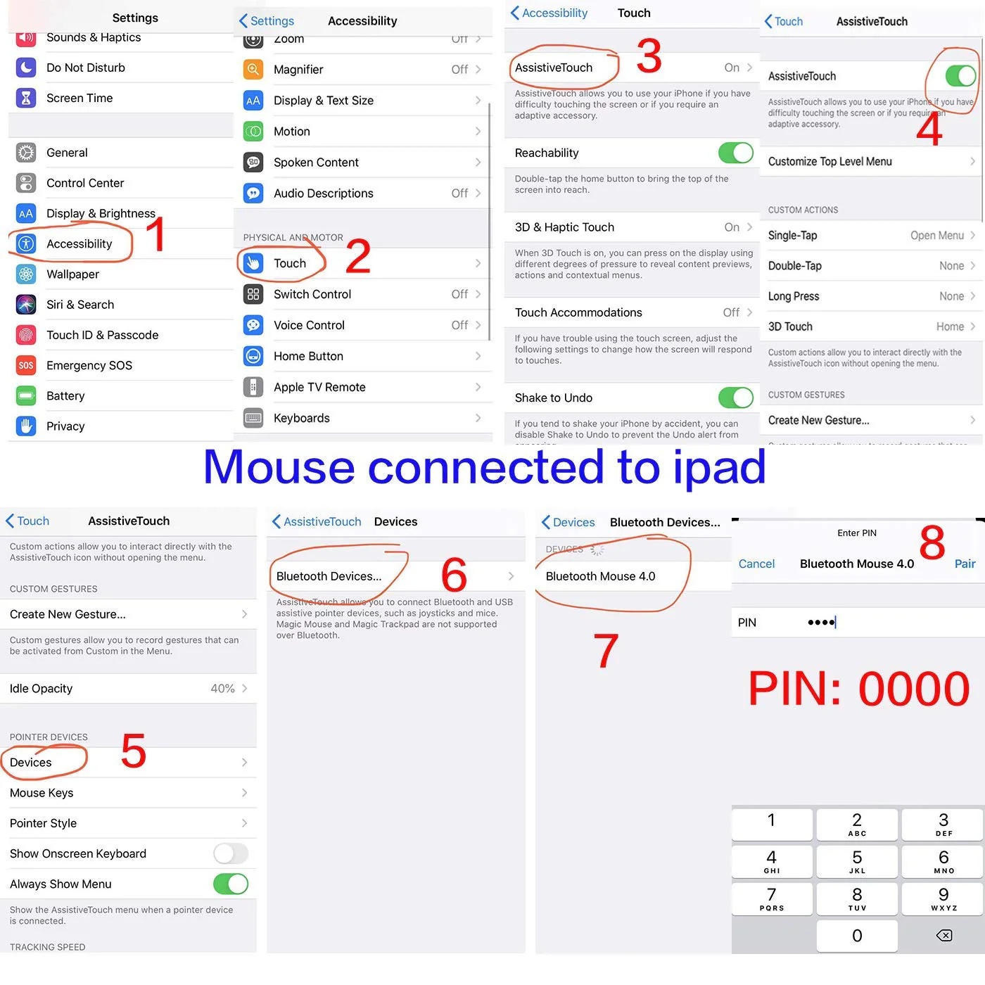 Rechargeable Bluetooth Mouse for Laptop iPad Pro iPad Air MacBook Pro MacBook Air Wireless Mouse for Laptop Mac MacBook Chromebook Win8/10 silver - Image 6