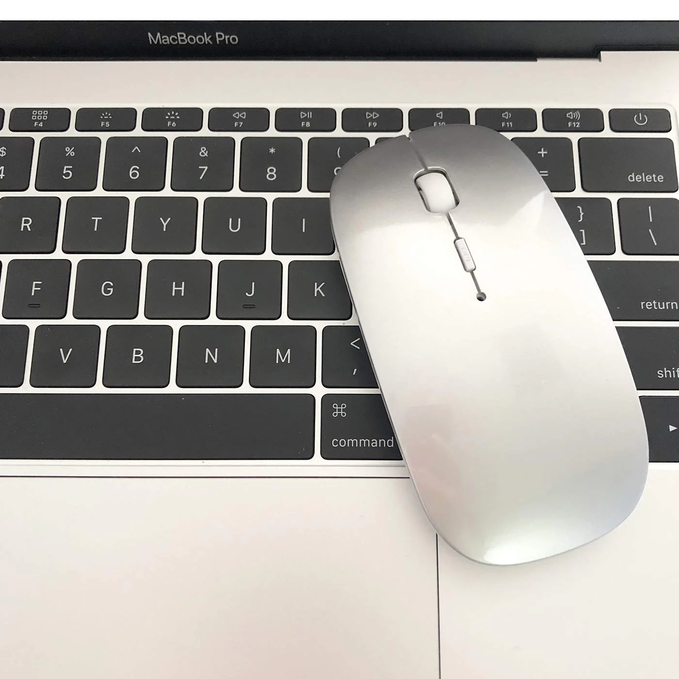 Rechargeable Bluetooth Mouse for Laptop iPad Pro iPad Air MacBook Pro MacBook Air Wireless Mouse for Laptop Mac MacBook Chromebook Win8/10 silver - Image 7