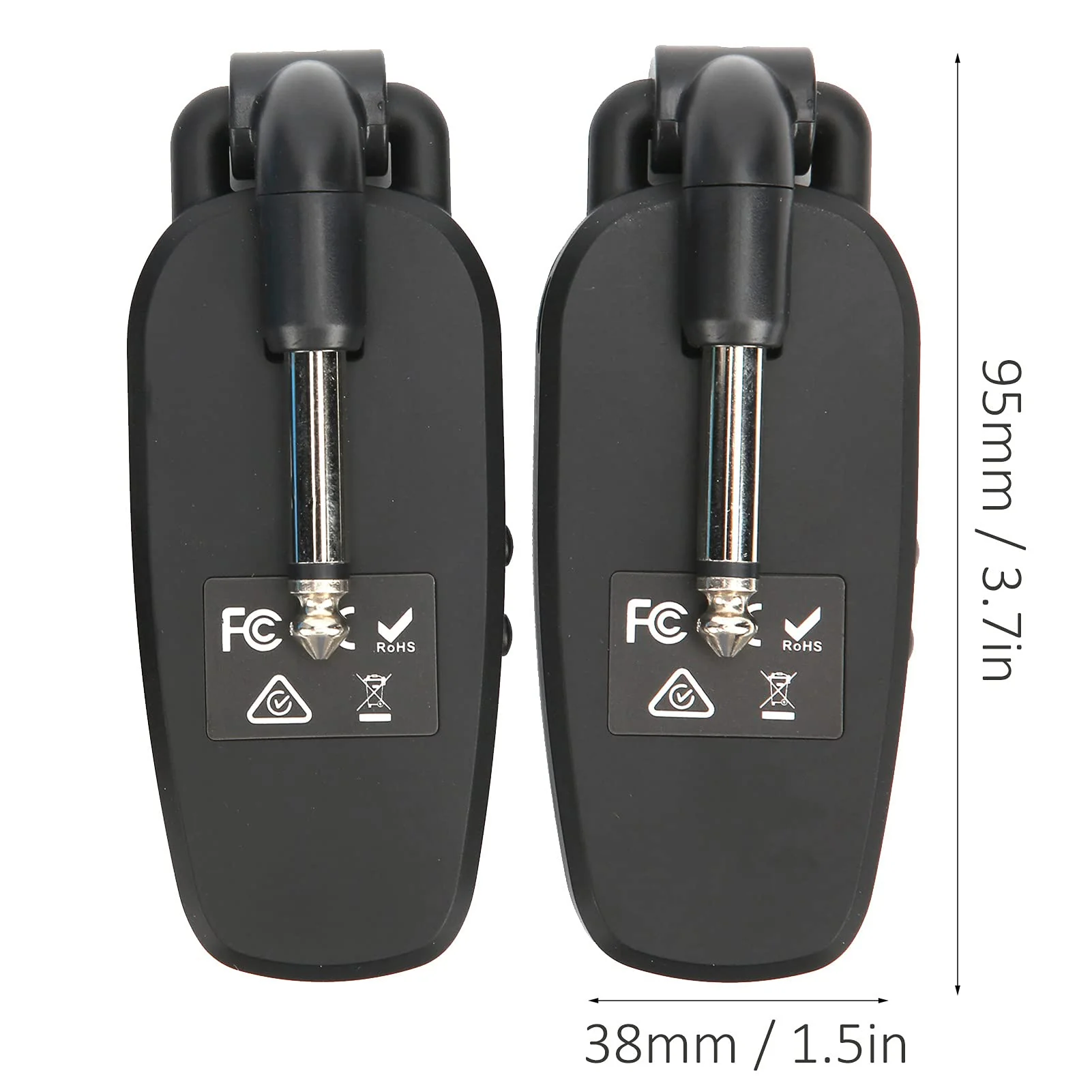 Rechargeable Guitar Transmitter Receiver Audio System 48kHz 24-bit 20Hz-20kHz Electronic Bass Pickup Amplifier Accessories - Image 2