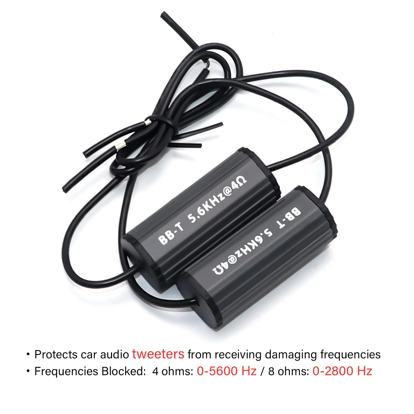 RECOIL BB-T Bass Blocks Designed to Protect Car Audio Tweeters, Eliminate Frequencies 0-5.6kHz at 4Ohms, Pair Protect Tweeter - Image 3