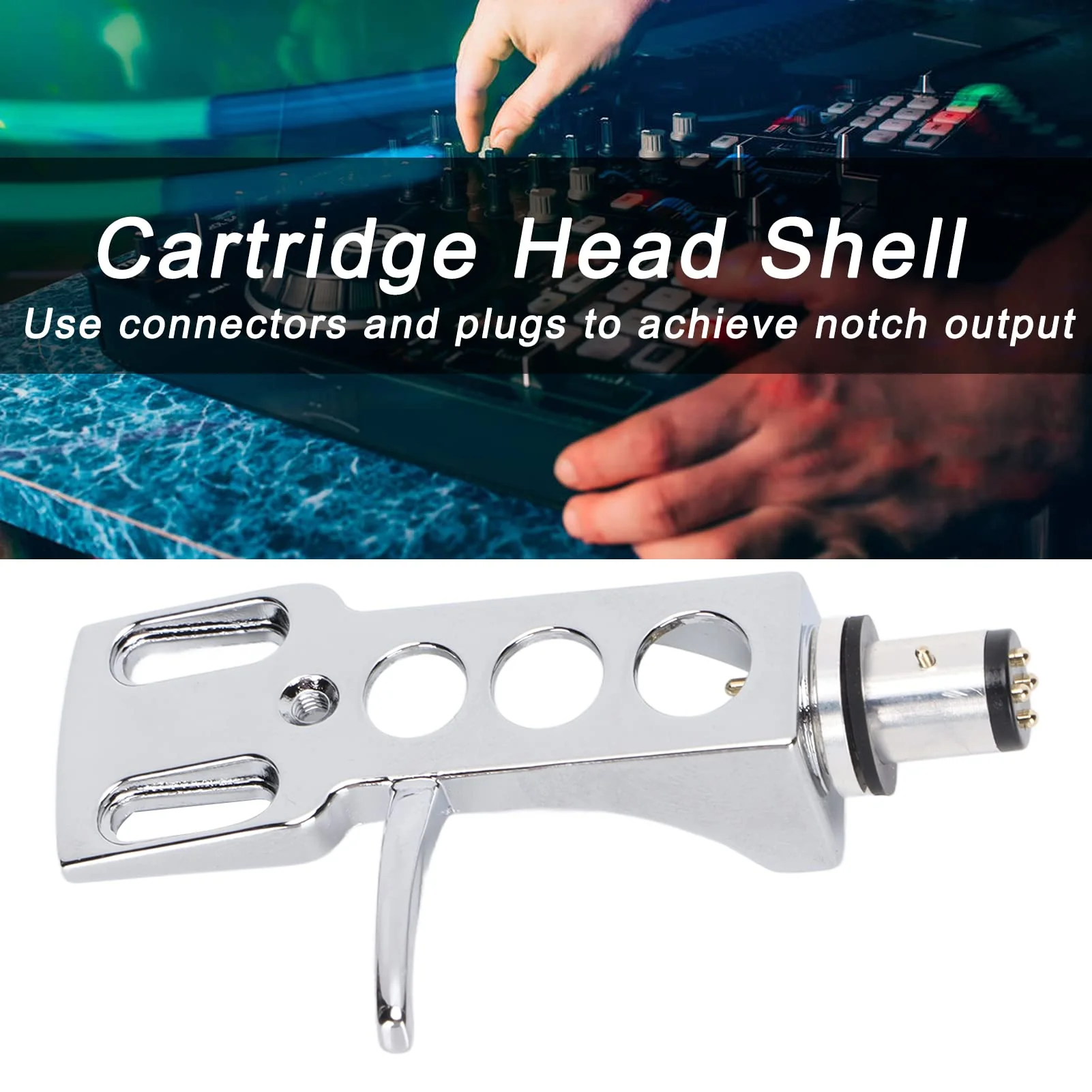 Record Player Cartridge Shell Phono Needle Headshell Phono Needle Headshell with Lead Wires for Superior Sound Quality - Image 3