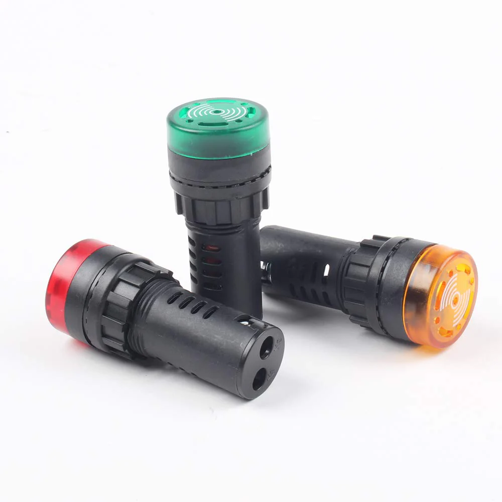 Red Indicator Light with Buzzer DC 24V 22mm Panel Mount Indicator Light for Panel Mount - Image 6