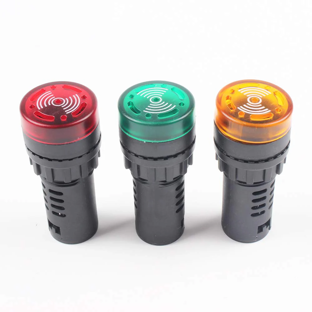 Red Indicator Light with Buzzer DC 24V 22mm Panel Mount Indicator Light for Panel Mount - Image 7