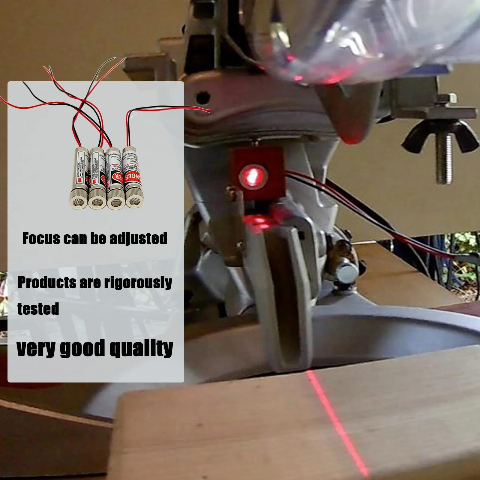Red line laser module Industrial Laser Group Module adjustable focal length (point-4packs) Point-4packs - Image 6