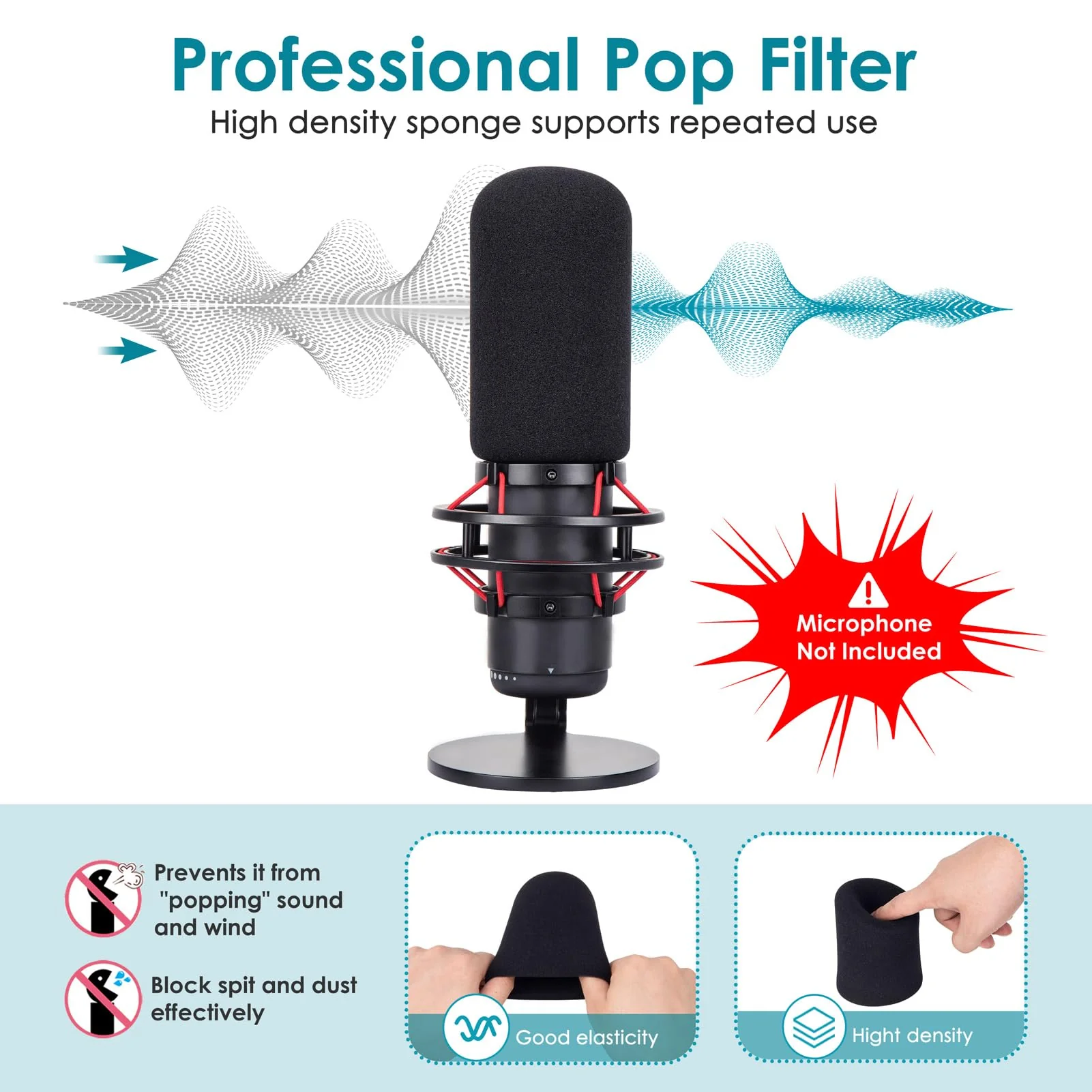 Red Mic Arm Compatible with HyperX QuadCast S - Premium QuadCast S Microphone Boom Arm for Gaming, Streaming by YOUSHARES Red - Image 4