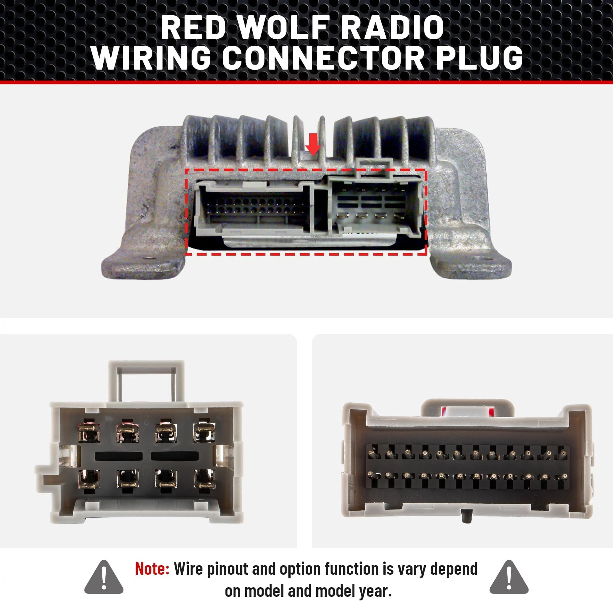 RED WOLF Factory Amplifier Bypass Wiring Harness for 1998-2009 GMC Yukon Chevy Tahoe Suburban Cadillac Escalade w/Wire Connector Butt for Bose AMP Wire Connector Adapter Cable Adaptor Plug - Image 4