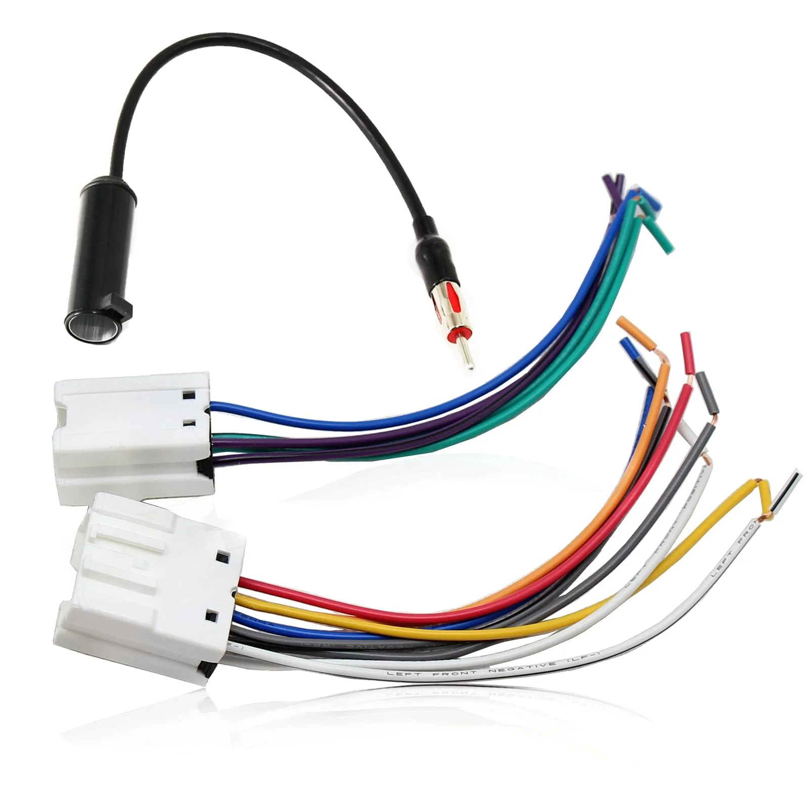 RED WOLF Radio Wiring Harness w/Antenna Adapter Compatible with Nissan 1998-2012 Frontier Pathfinder Titan, for Infiniti 1990-2008 G2/QX4 Install Aftermarket Stereo CD Receiver Cable Connector Kit - Image 7