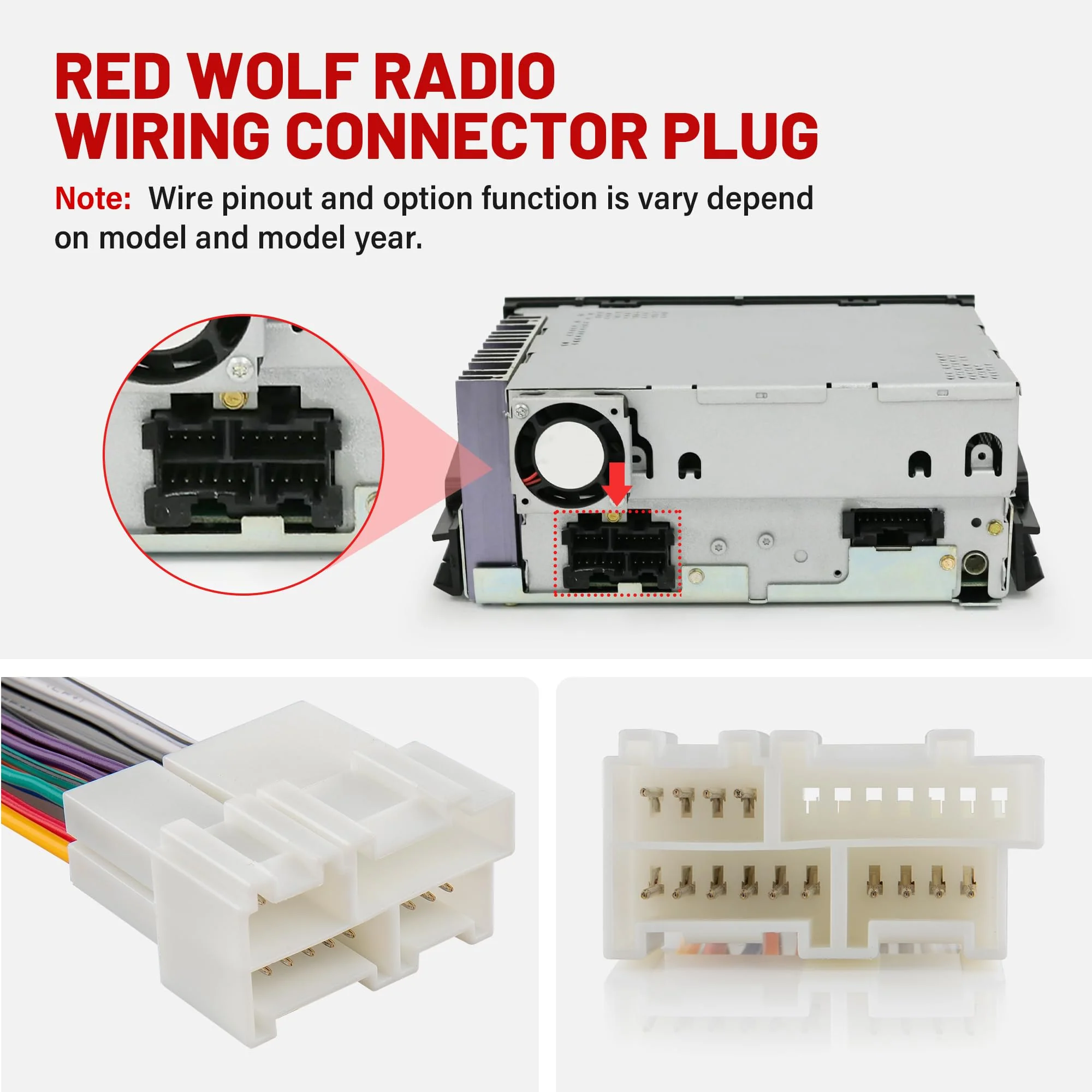 RED WOLF Stereo Wiring Harness Replacement for 1988-2002 GM Chevrolet GMC Buick Cadillac Car Radio Wire Harness Antenna Adapter Connector Plug Kit - Image 3