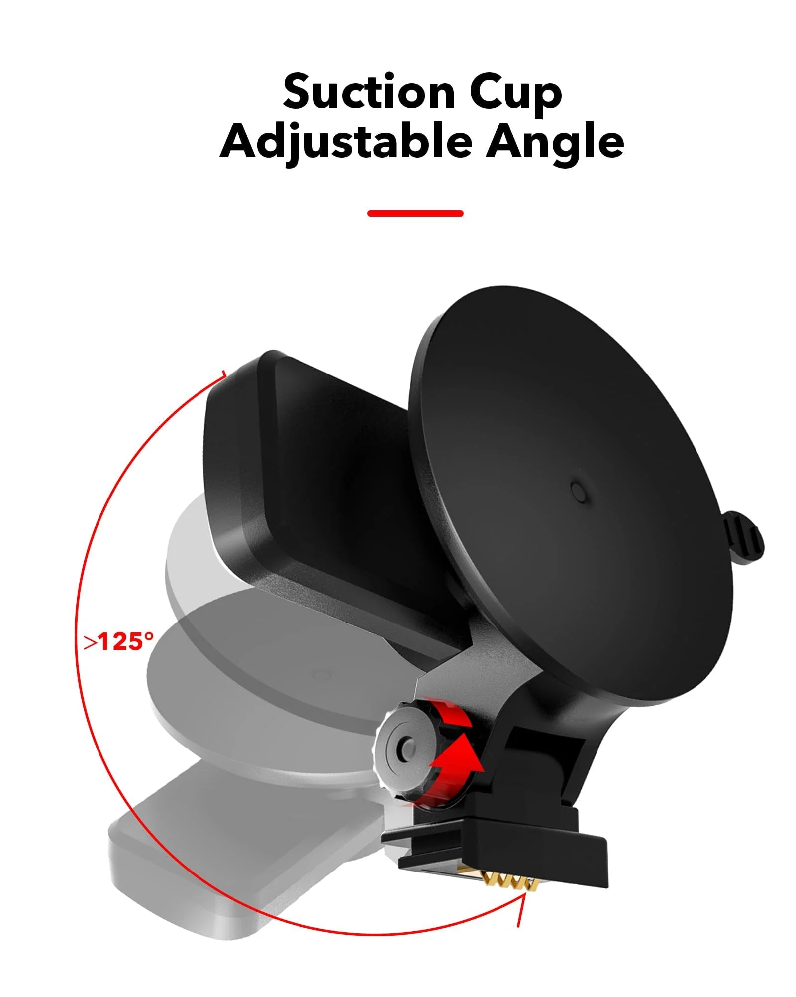 REDTIGER Suction Mount for F7N Series Dash Cam,Built-in GPS Module,Easy Install,180° Rotatable,Includes Adhesive Pads and Electrostatic Stickers - Image 4