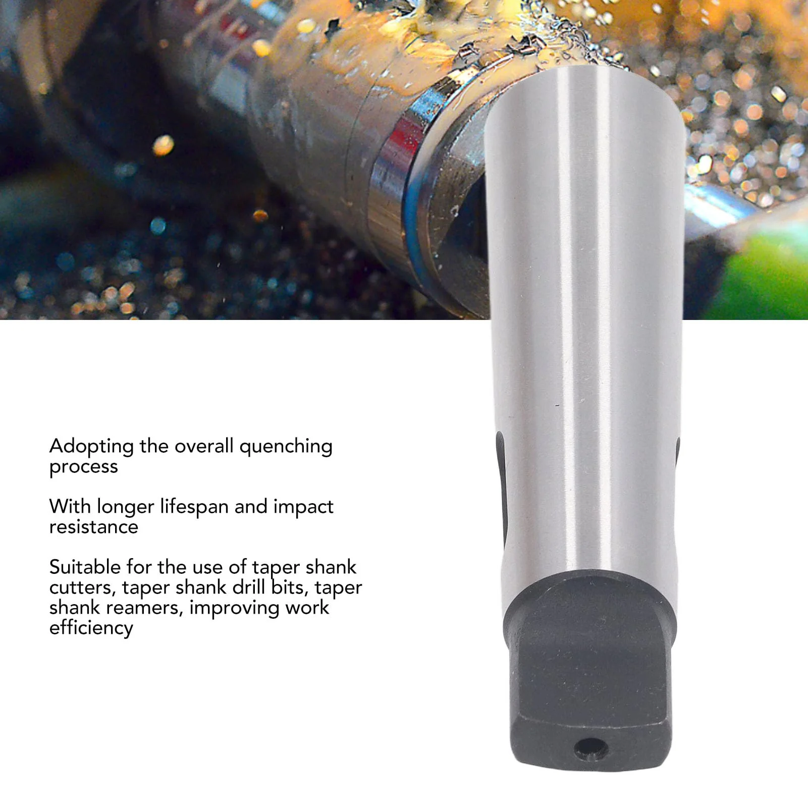 Reducing Sleeve MT1 to MT3 Morse Taper Adapter, 45 Steel For Rotary Milling with Reduction of Drill Diameter - Image 7
