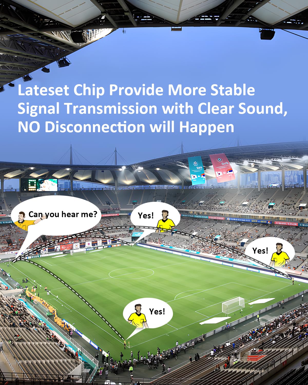 Referee Headset Earphone Newly-Designed Earpiece Professional 1pc 3.5mm Jack V6 V4 FBIM Football Arbitro Coach Judger Arbitration Earhook Soccer Headset(1PC R Earpiece) 1PC R Earpiece - Image 4