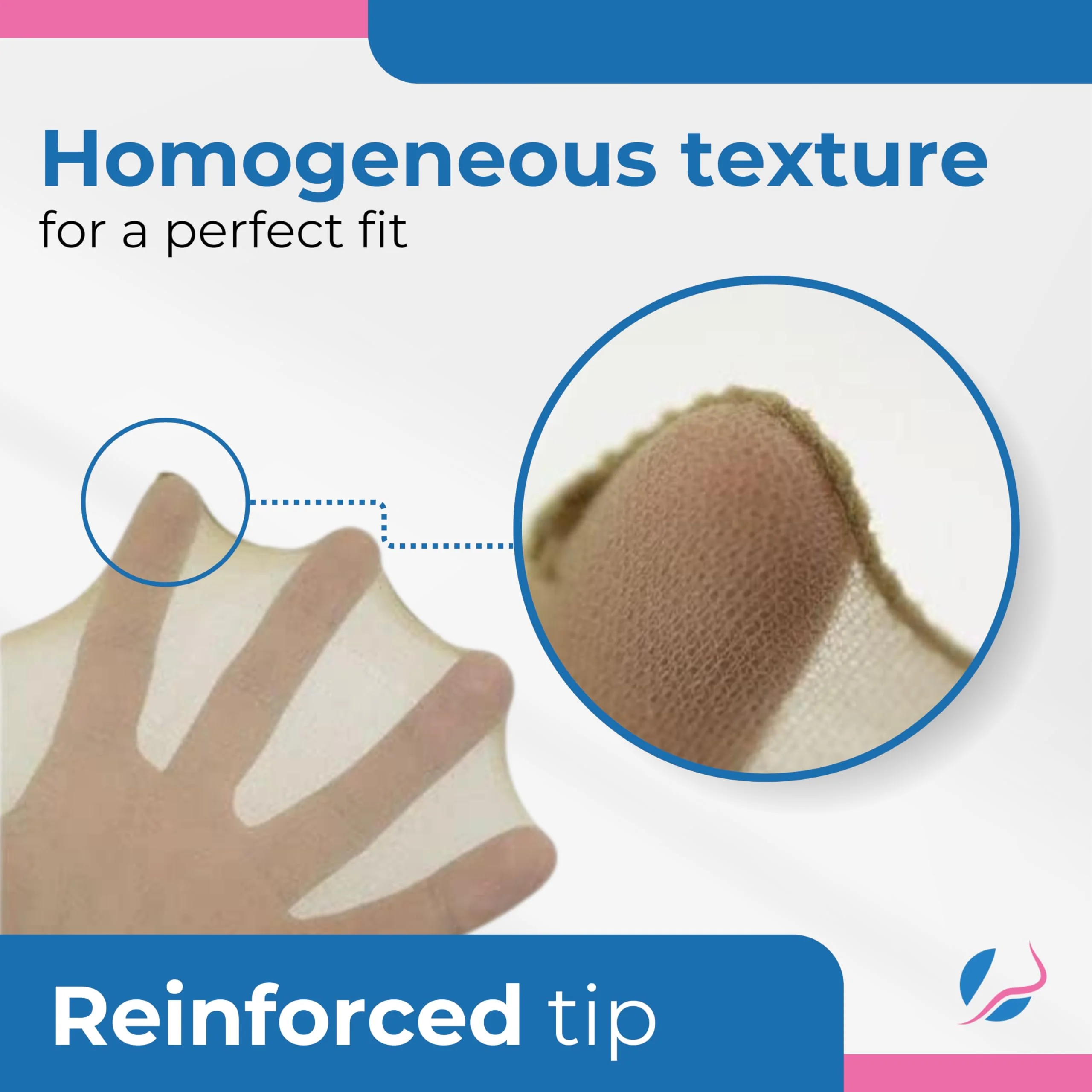 Refill 500pcs Disposable Hygienic Try On Socks, Comfort Line, Unisex, One Size Beige - Image 3
