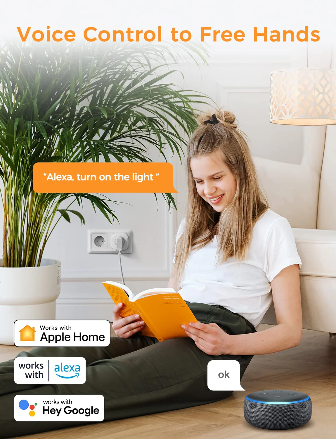 Refoss WiFi Socket with Apple HomeKit, Remote Control Smart Socket 16 A, Voice Control WiFi Socket with Timer, Works with Alexa, Siri, Google Assitant, Refoss App, Pack of 1 Compatible with HomeKit 1 Stück - Image 2