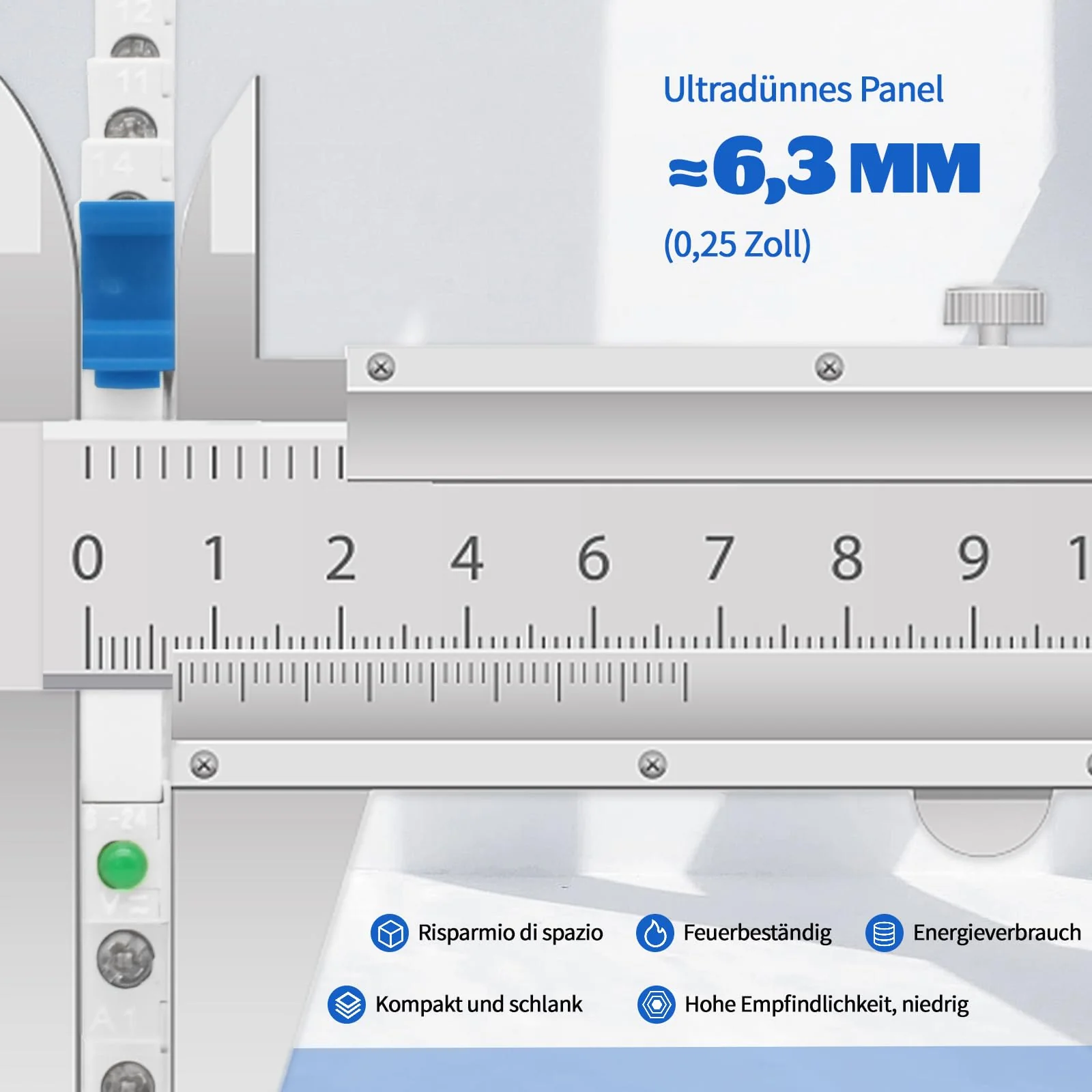 ReleyWell 12 V Relay DIN Rail; Silm, Solenoid Power Relay for PLC, HF41F/24-ZS 5 Pin SPDT with Push in Socket, 24 Coil dc/ac, Electromagnetic Relay, Max 6A 250VAC 12V-2 - Image 5
