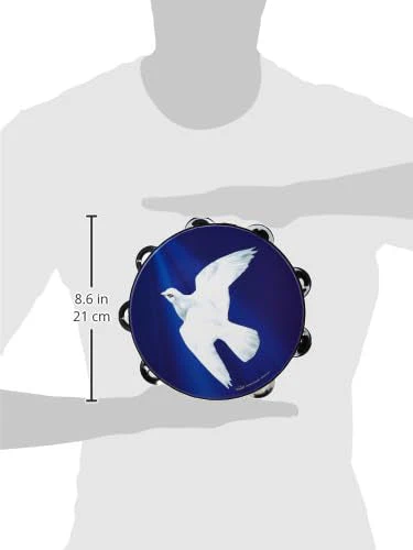 Remo TA-9108-18 Praise Tambourine - Religious Dove, 8" - Image 2