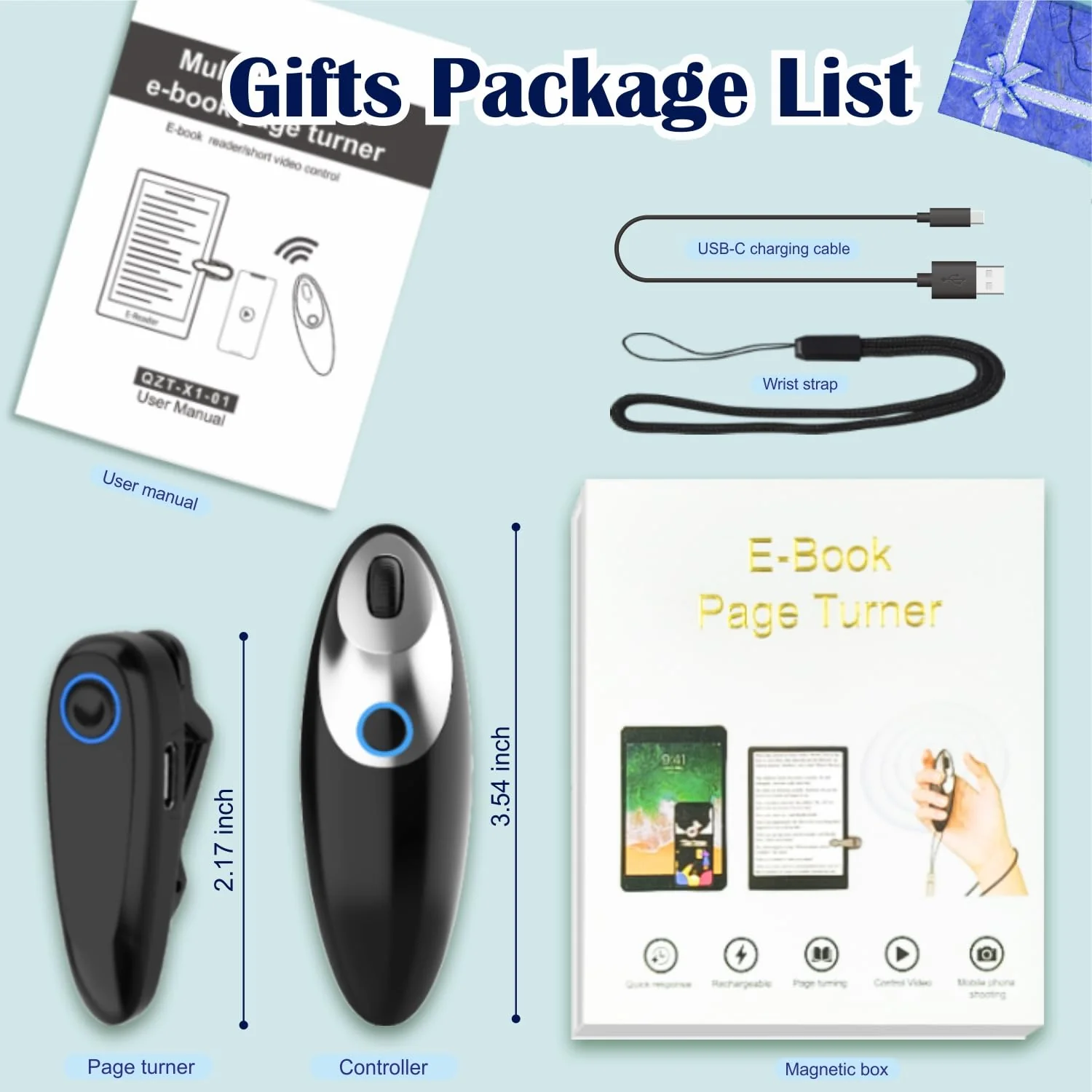 Remote Control Page Turner for Kindle Paperwhite Oasis Kobo eBook Readers,Mute Scroll Wheel Clicker,Remote Scrolling for TikTok,Remote Shutter for Taking Photos and Videos,Supports iPhone,iPad,Android Black - Image 7