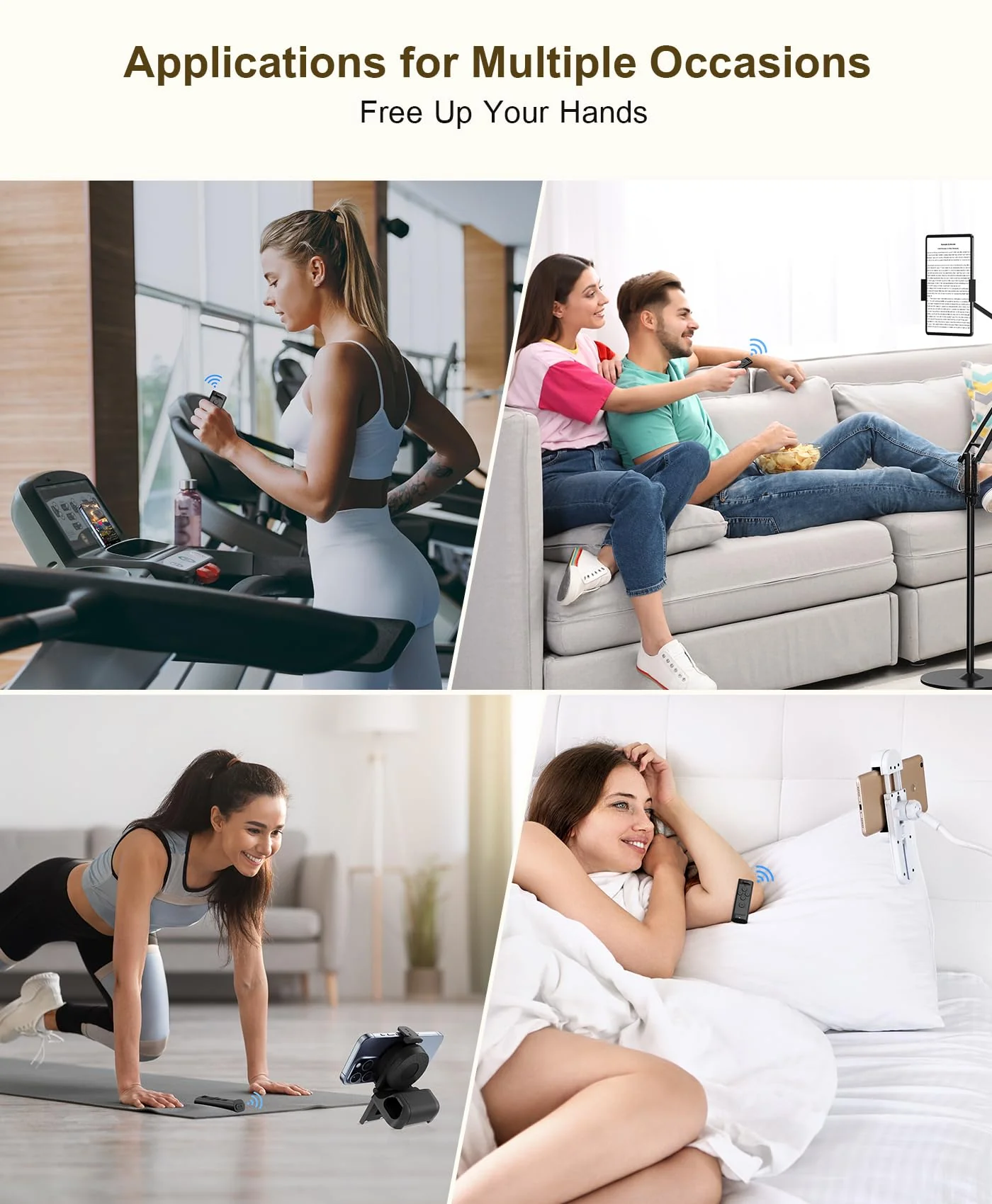 Remote Control Scrolling for TikTok, Page Turner for Kindle App, Camera Camcorder Remote Controls, Scrolling Remote for TikTok/iOS/Android/iPad/iPhone/Tablet with Phone Stand Black - Image 8