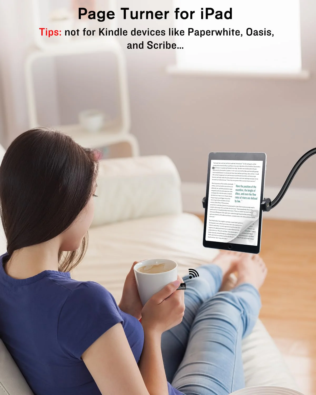 Remote Scrolling Ring for TikTok, Bluetooth Page Turner for iPad iPhone, Scroller Remote for TIK Tok, Camera Shutter Remote Control for iOS, Android - Black - Image 3