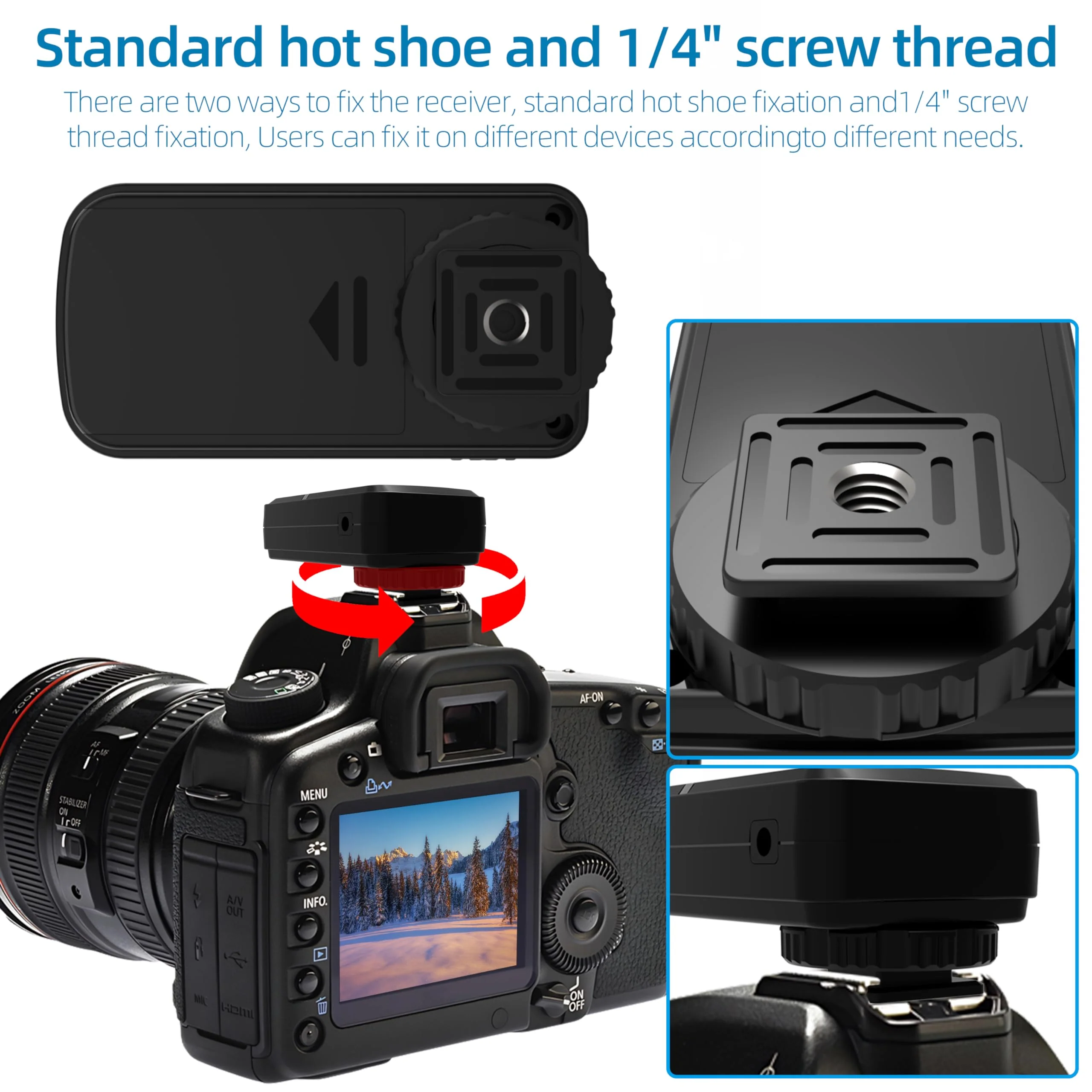 Remote Shutter Release for Sony Wireless Remote for Camera S1/S2 Compatible with Sony a7, a7II, a7IV, a6000, a6300, a6400, a6500, a77, a77M2, a99, a580, a560, a550, RX10M2 - Image 3