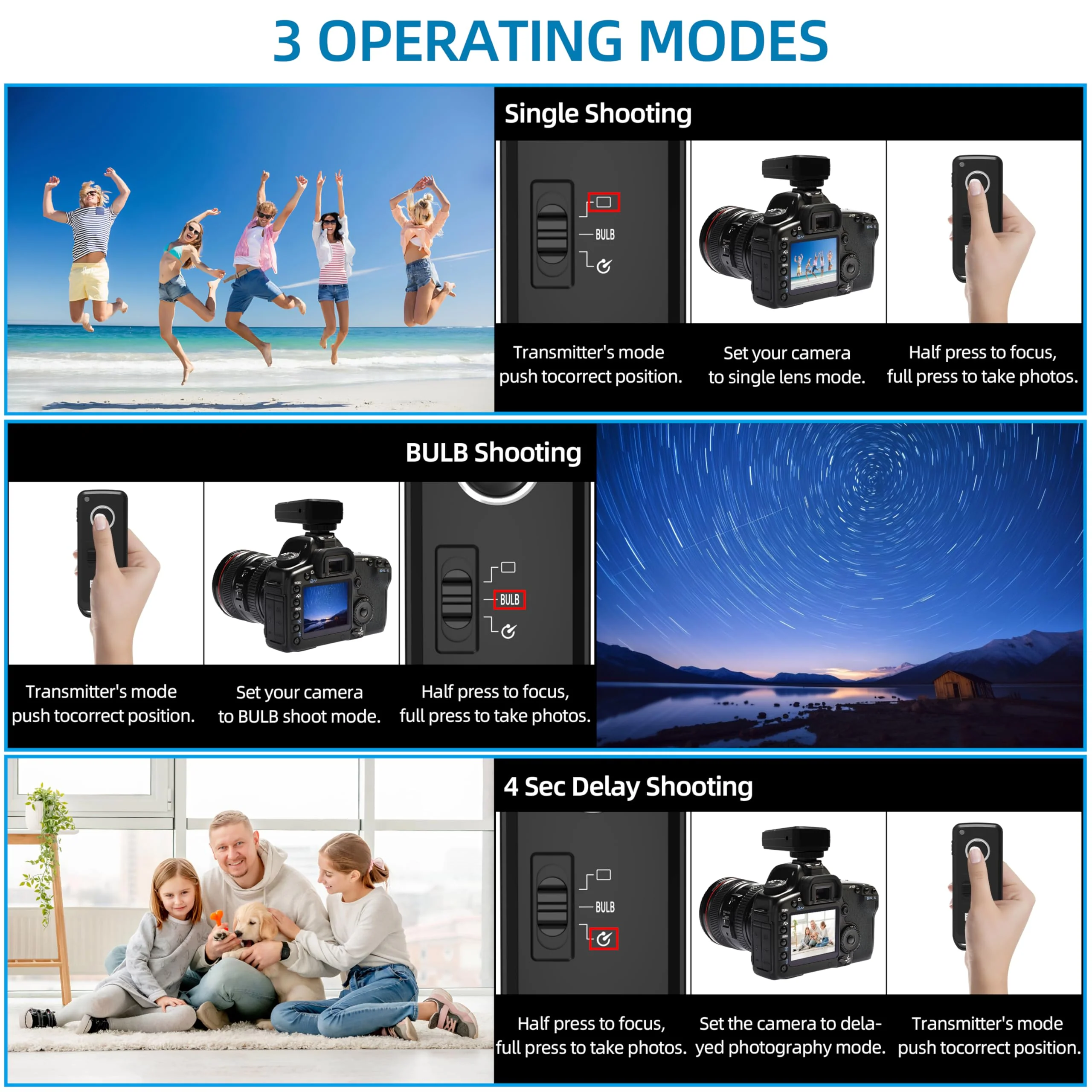 Remote Shutter Release for Sony Wireless Remote for Camera S1/S2 Compatible with Sony a7, a7II, a7IV, a6000, a6300, a6400, a6500, a77, a77M2, a99, a580, a560, a550, RX10M2 - Image 6