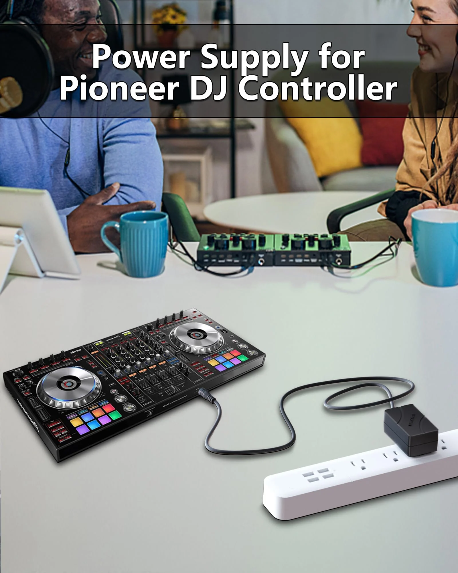 Replacement for Pioneer DJ Controller Charger Compatible with Pioneer Pro DDJ-SX3 DDJ-SX2 DDJ-SX1 DDJ-SX Mixer Switching Transformer Power Adapter Cord - Image 2