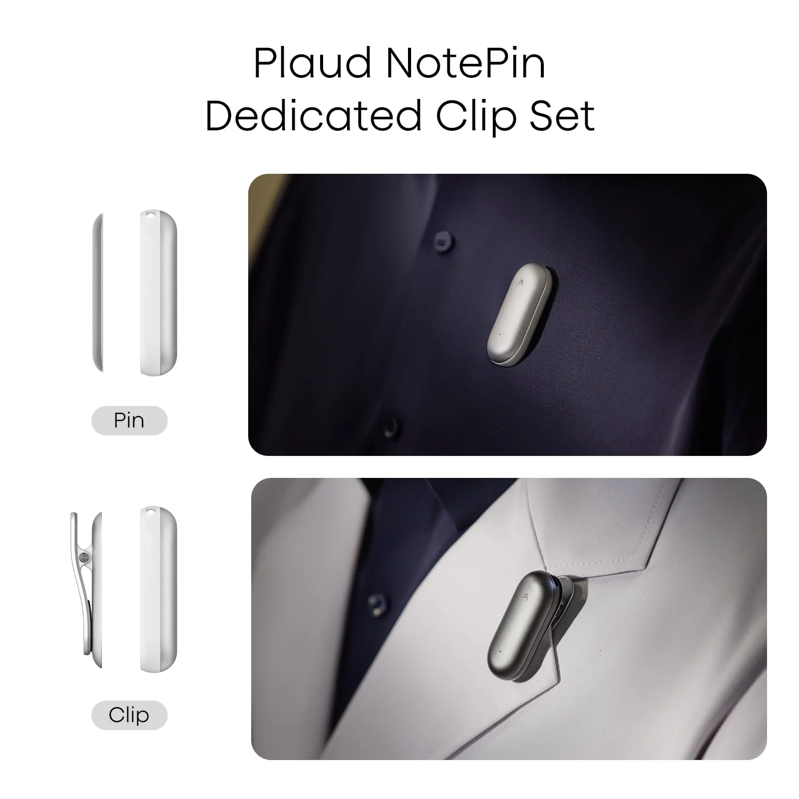 Replacement Magnetic Clip and Pin Attachments for Plaud NotePin (*NOT Included), Accessory Replacement Kit Set for NotePin AI Voice Recorder (No Additional Purchases Needed), Purple - Image 5