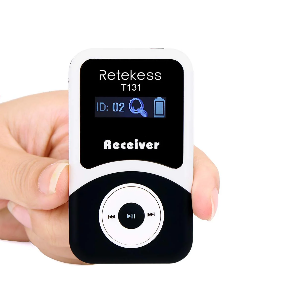 Retekess T131 Wireless Tour Guide System Receiver with 3.5mm One-Side Earphone, 99 Channels, Audio Translation System for Church School Training Court Factory (Use with T130 Transmitter) - Image 7