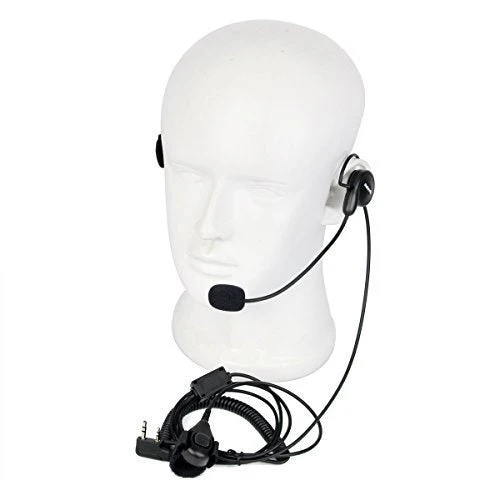 Retevis Behind-The-Head Walkie Talkie Headset with Boom Mic,Compatible RT22 RT21 H-777 RT68 Baofeng BF-F8HP UV-5R UV-82 Kenwood Walkie Talkie,Two Way Radio Headset with Finger PTT(1 Pack) - Image 4