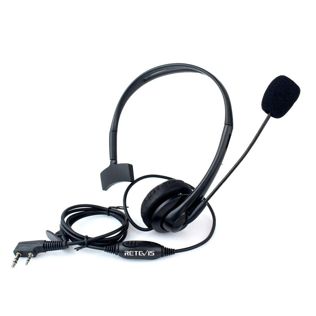 Retevis Overhead Walkie Talkie Headset with Boom Mic, 2 Pin, for RT22 RT68 RT21 H-777 RT86 RT19 RB26 RB45, Compatible with Kenwood Arcshell Walkie-Talkie, Two Way Radio Headset(5 Pack) - Image 12