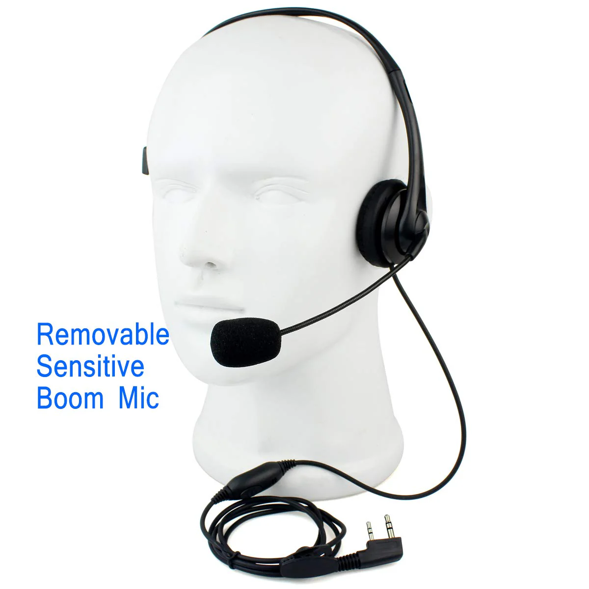 Retevis Overhead Walkie Talkie Headset with Boom Mic, 2 Pin, for RT22 RT68 RT21 H-777 RT86 RT19 RB26 RB45, Compatible with Kenwood Arcshell Walkie-Talkie, Two Way Radio Headset(5 Pack) - Image 2