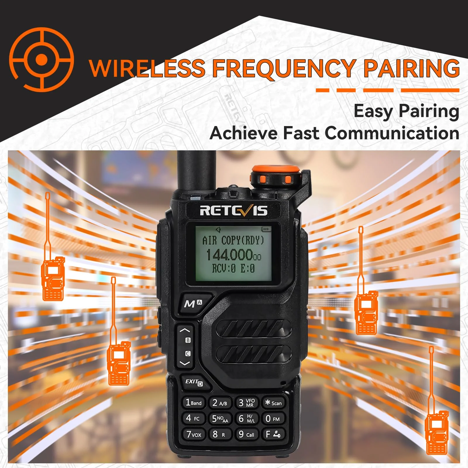 Retevis RA79 (Upgrade for UV 5R 3rd) Ham Radio, Dual Band Two Way Radio, Support Chirp, NOAA, Portable Handheld AM/FM Radio, Emergency Walkie Talkies with USB-C Charging for Beginner, Survival - Image 5
