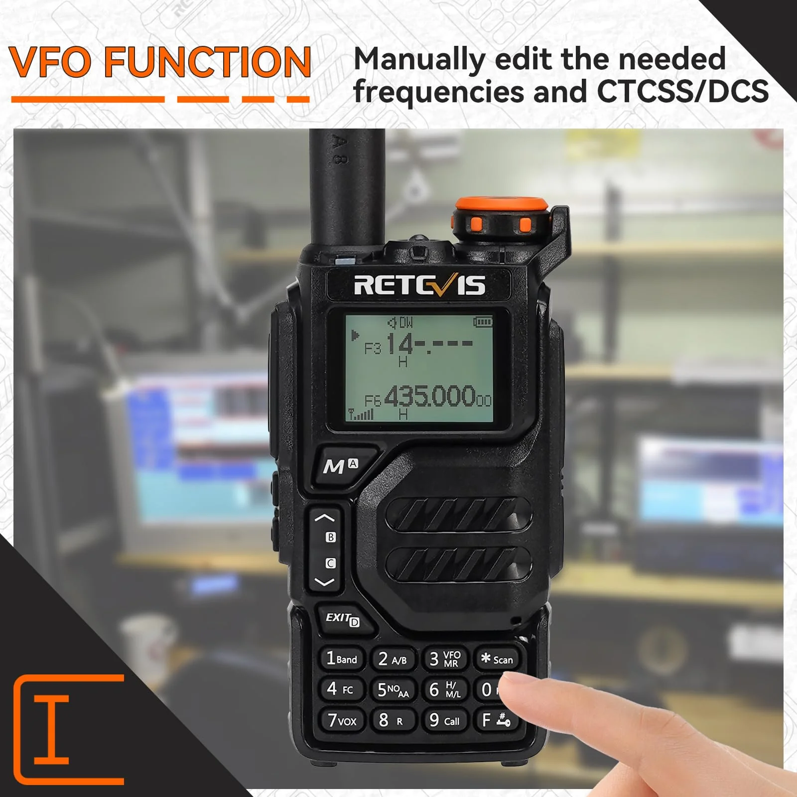 Retevis RA79 (Upgrade for UV 5R 3rd) Ham Radio, Dual Band Two Way Radio, Support Chirp, NOAA, Portable Handheld AM/FM Radio, Emergency Walkie Talkies with USB-C Charging for Beginner, Survival - Image 8