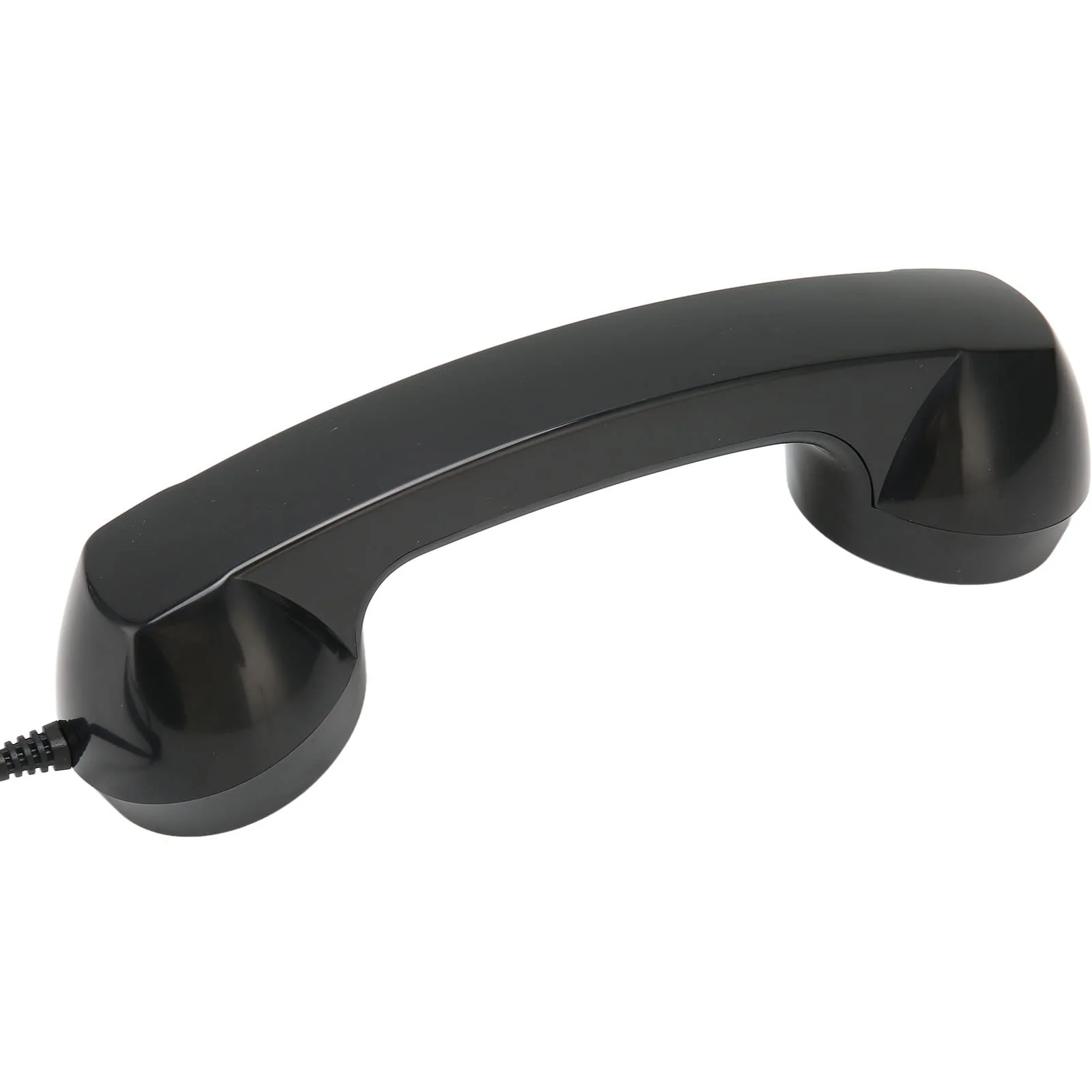 Retro Phone Handset, Phone Telephone Receiver, Multifunction Radiation Proof Handheld Cell Phone Receiver with 3.5mm Sound Plug for Mobile Phones Computers (Black) Black - Image 9