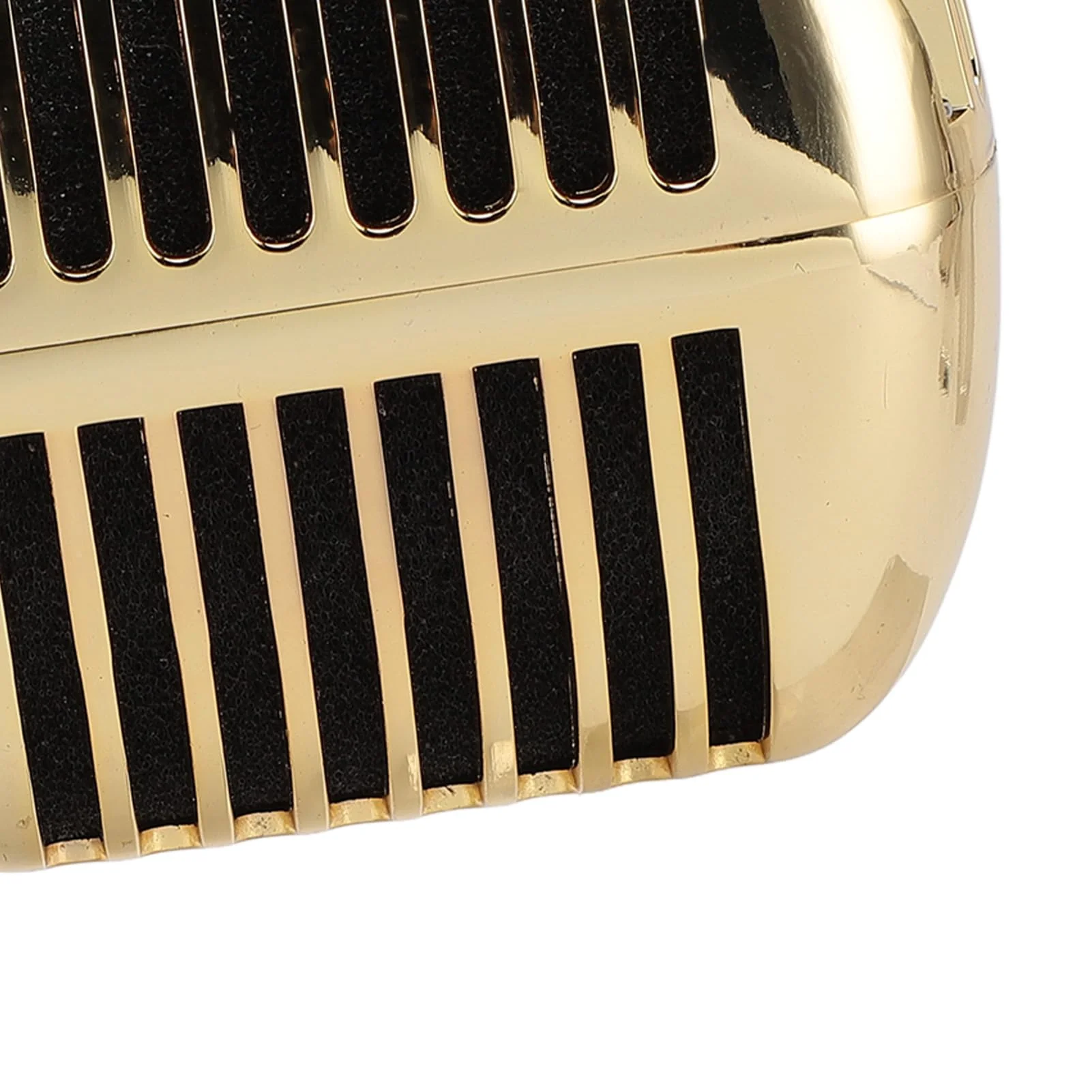 Retro Vintage Microphone, Zinc Alloy Self Tensioning Rack Dynamic Vocal Microphone with Sound, for KTV, Stage Performances (Gold) - Image 9