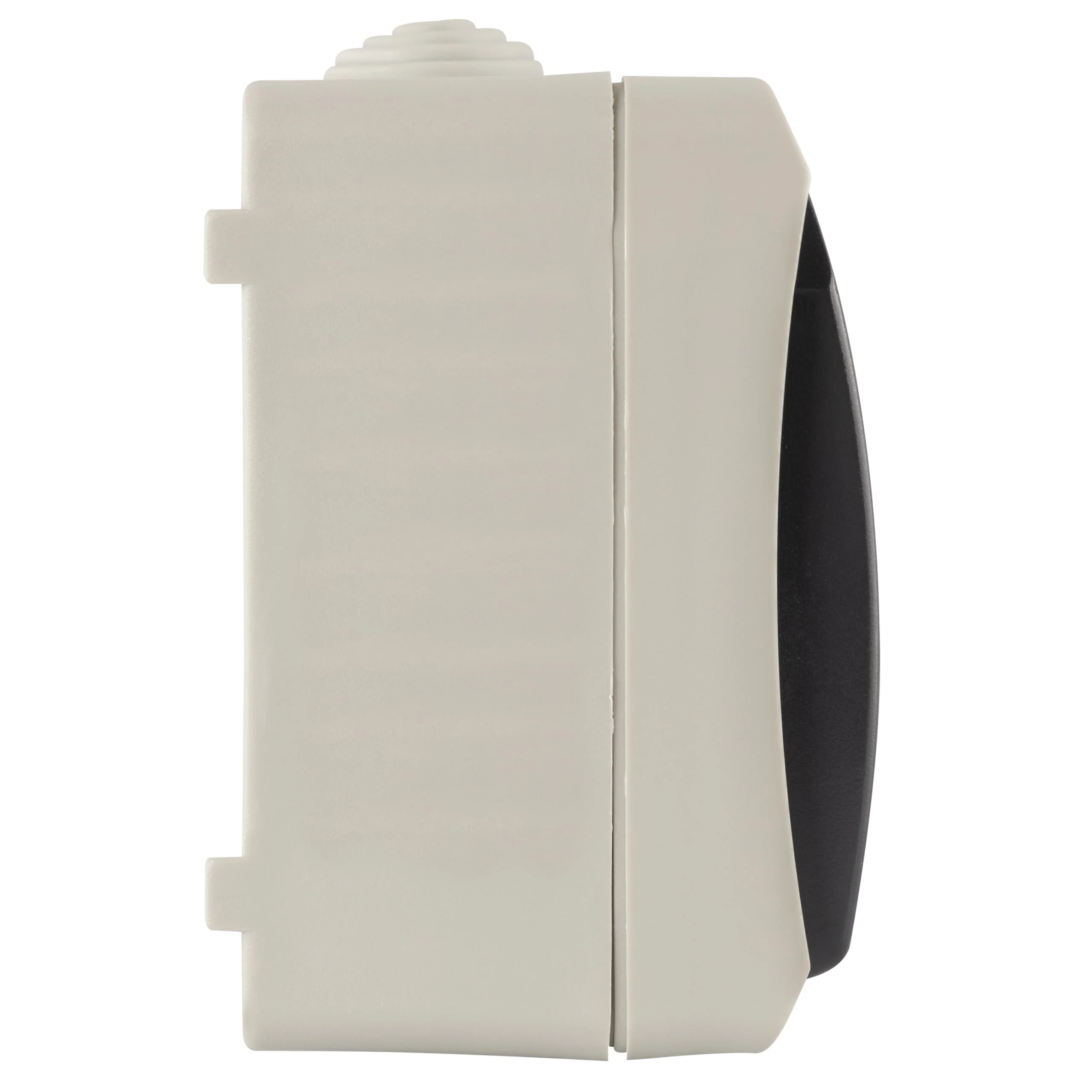 REV AquaBase 2-Way Wet Room Socket, 2-Pole, Splash-proof IP54, Horizontal, Surface-Mounted, Grey 1 x socket (2-way) - Image 8