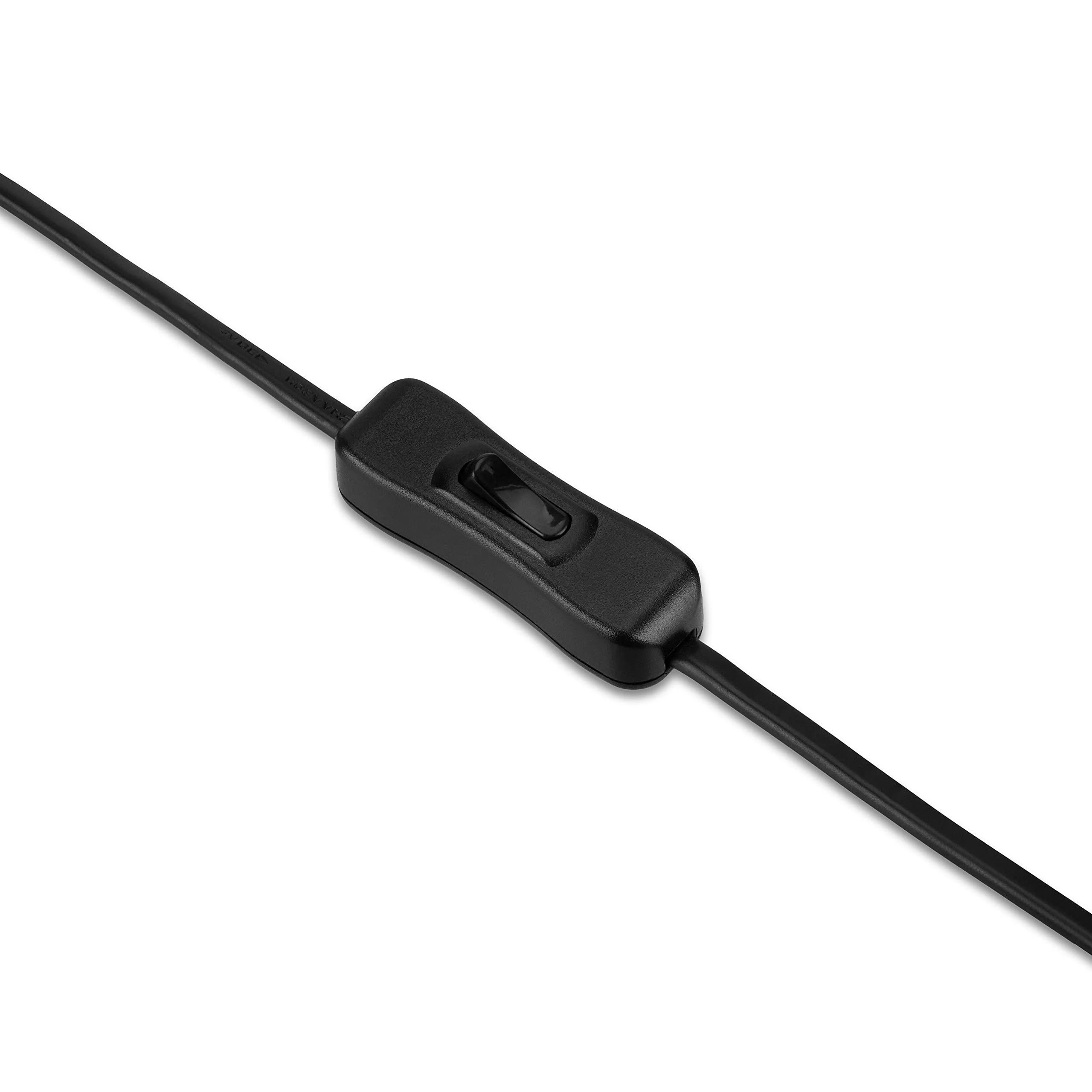 REV Cable with Switch and Euro Plug, 2 m, Max. 2 A, Black - Image 2