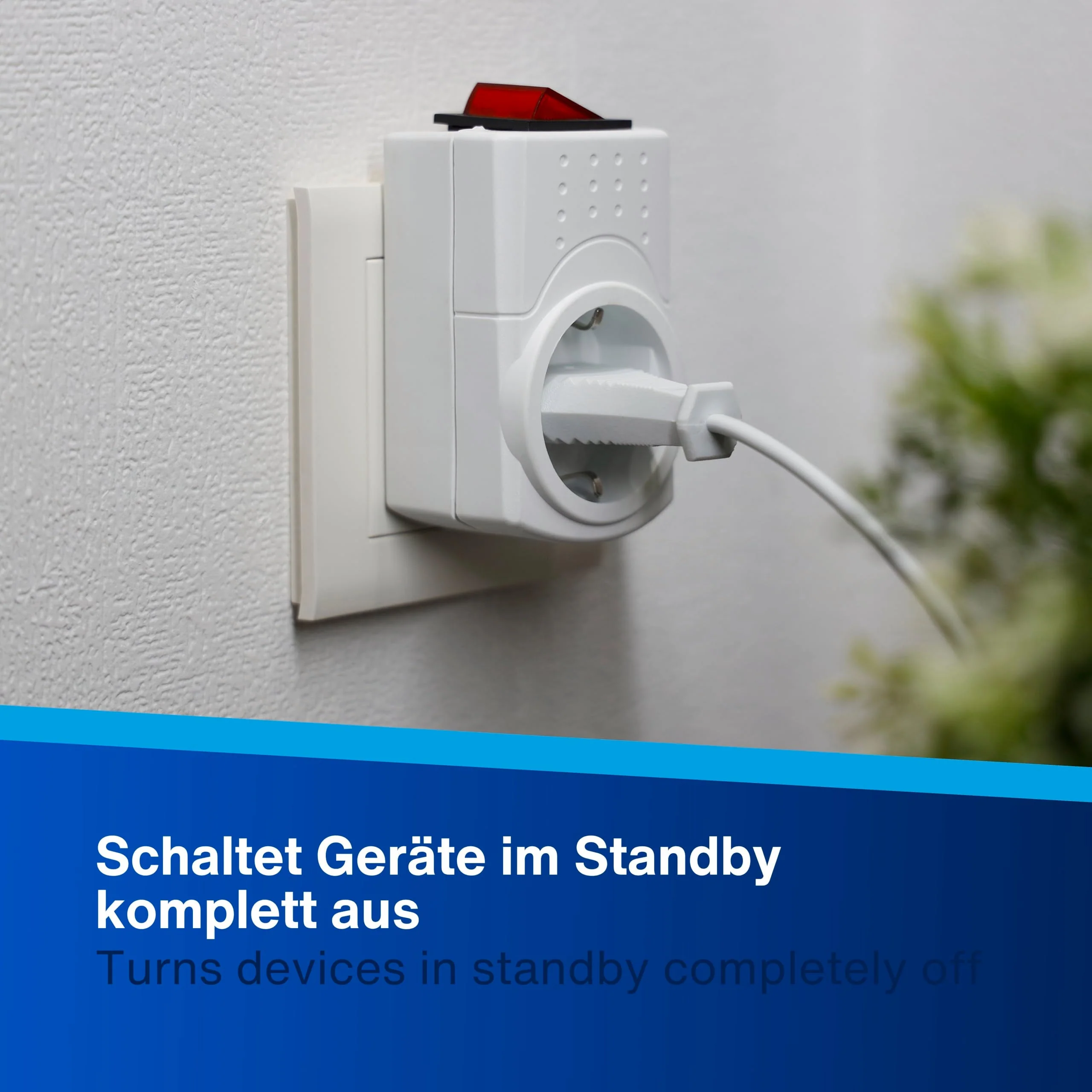 REV Socket adapter, switchable socket, transition plug, switchable socket max. 3500 W, white White 1 - Image 7