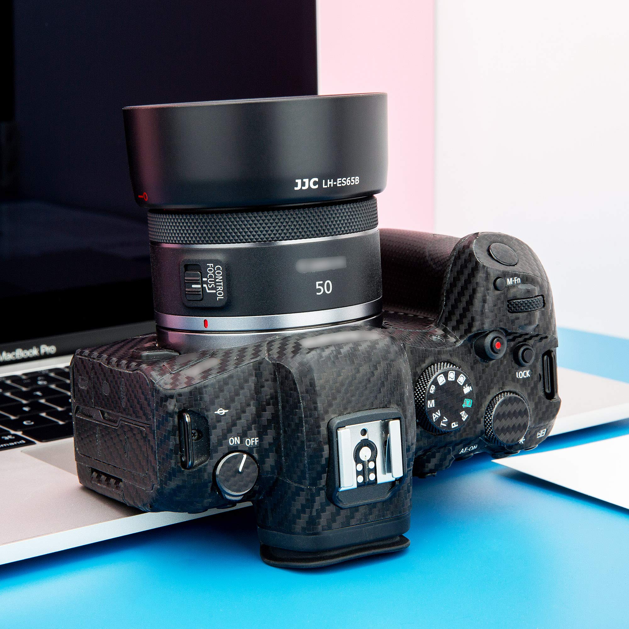 RF 50mm Lens Hood Shade for Canon RF 50mm f/1.8 STM Lens Replaces Canon ES-65B Hood with Original Design on Canon EOS R100 R50 R10 R8 R7 R6 R5 RP R Cameras Replace Canon ES-65B for RF 50mm f/1.8 STM - Image 8