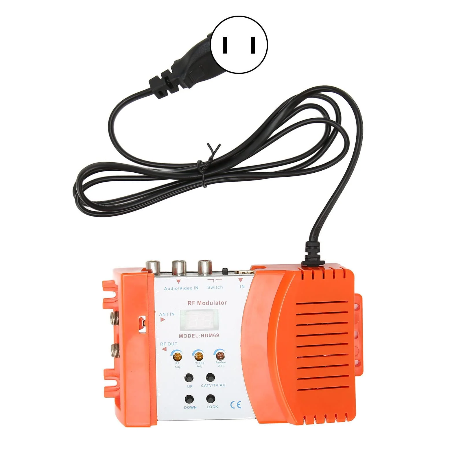 RF Modulator HDMI Modulator for PAL NTSC Format, AV to RF Coaxial Converter, w/Antenna in/Out & Channel Switch, HDMI to RF, for Home TV, HDTV Tuner, Game Console PS3 AC 90‑240V - Image 7