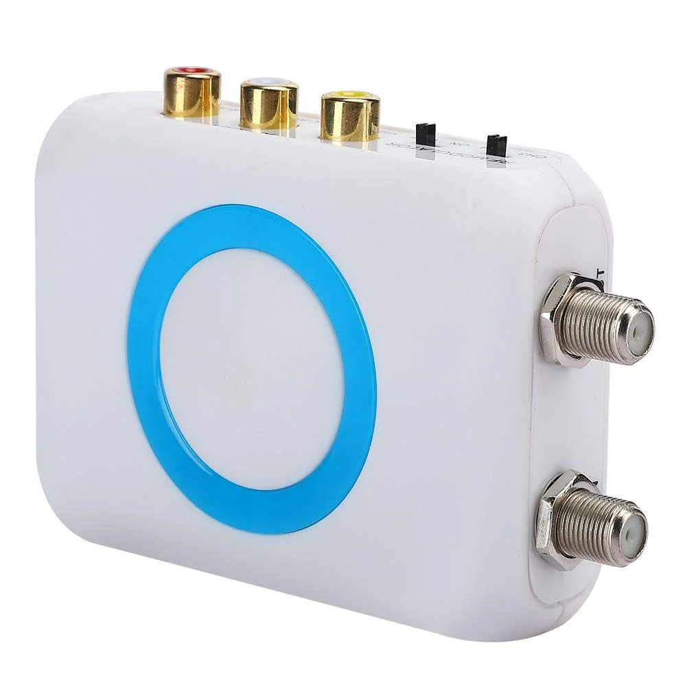 RF Modulator, Professional High Definition RF Video HD Modulator for PLL Controlled, HD Input to A/V Output and RF Output, Support NTSC and PAL TV Format Output - Image 6