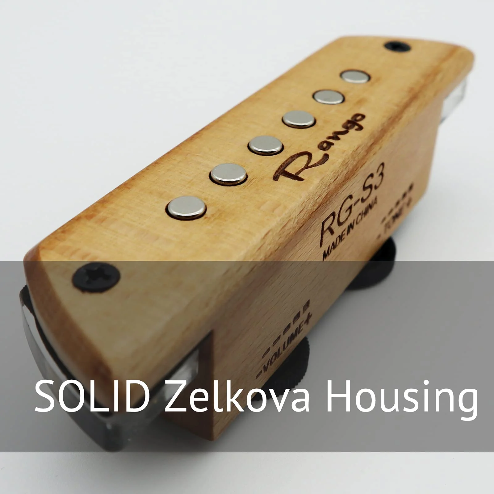 RG-S3 Passive Woody Soundhole Acoustic Guitar Pickup with Volume Tone Control for steel-string acoustic guitars - Magnetic Humbucker Pickup Beech Wood Soundhole Pickup - Image 3