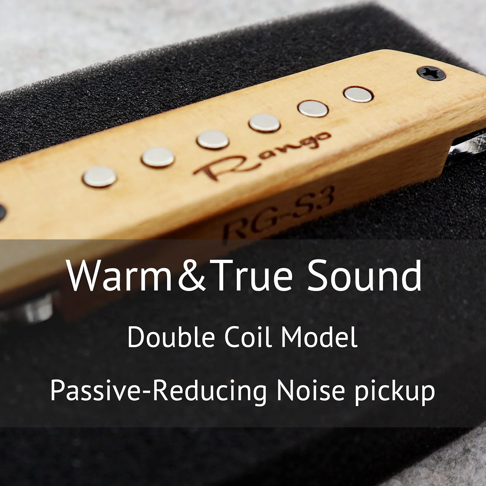 RG-S3 Passive Woody Soundhole Acoustic Guitar Pickup with Volume Tone Control for steel-string acoustic guitars - Magnetic Humbucker Pickup Beech Wood Soundhole Pickup - Image 4