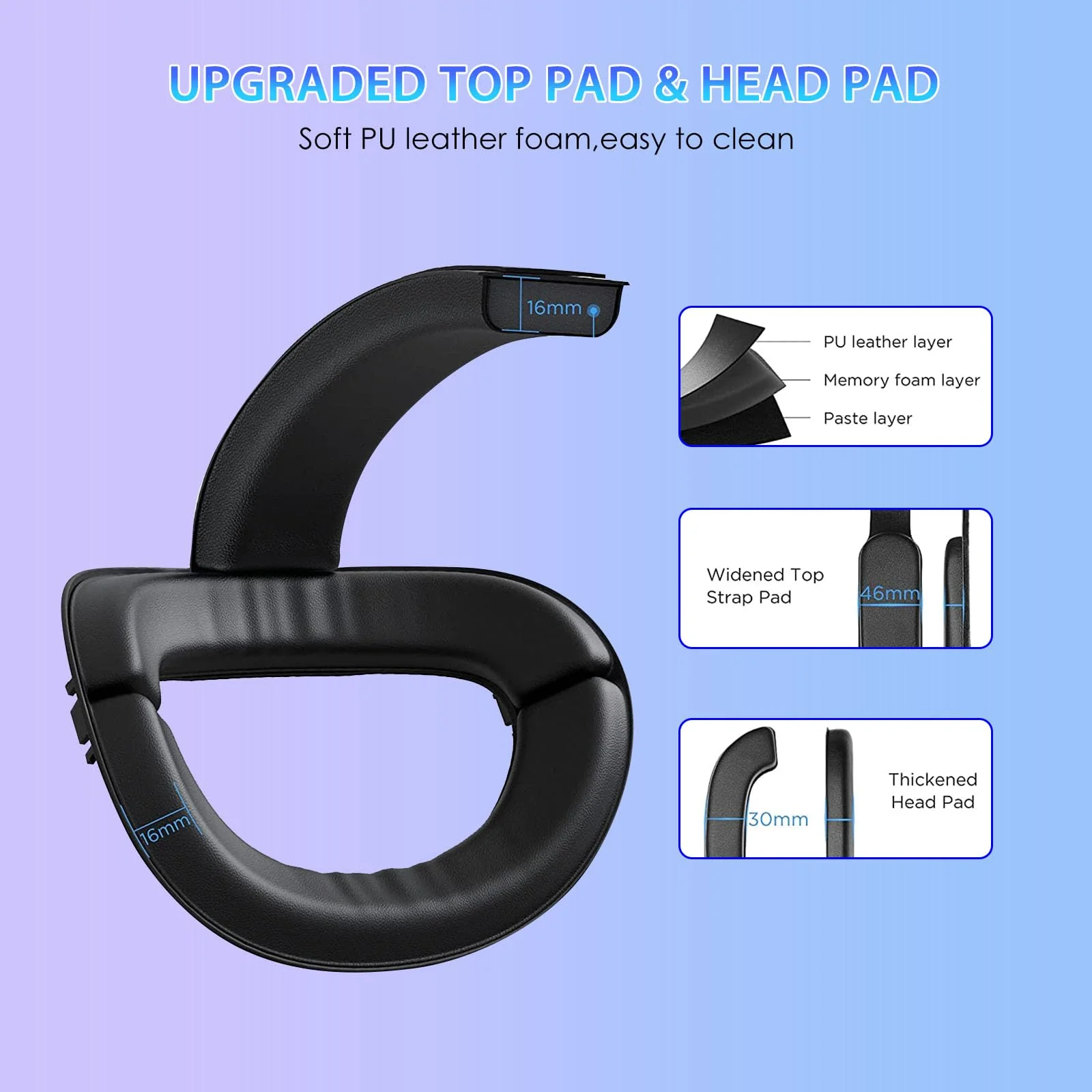 RGB Light Head Strap with Battery for Meta Quest 3, MLemonVR Battery Pack Head Strap Accessories for Oculus Quest 3, PD Fast Charging Enhance Gaming Time, (for quest 3, Black) - Image 6