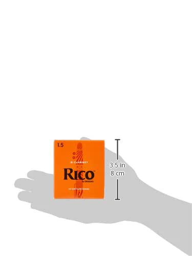 Rico Bb Clarinet Reeds - RCA1015 - Strength 1.5, 10-pack - Image 6