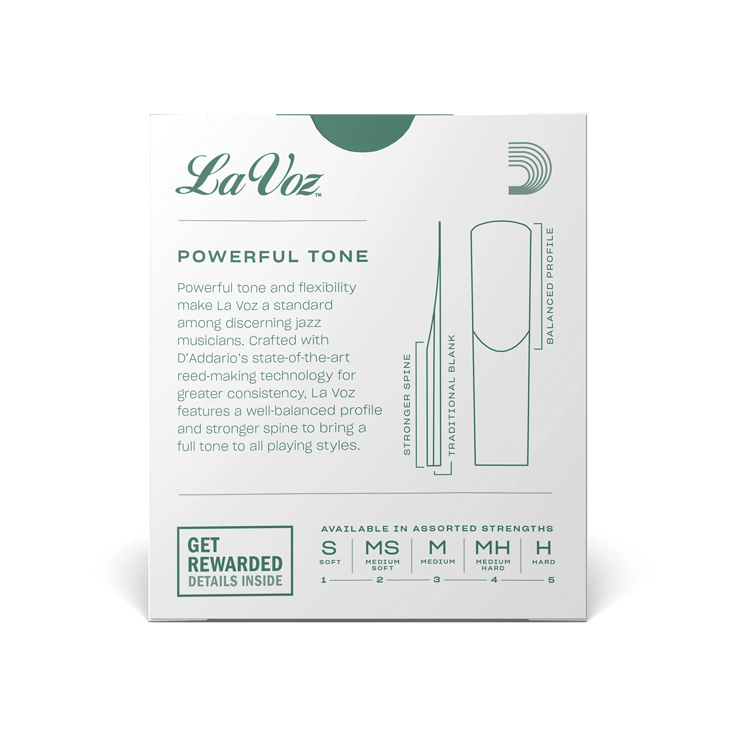 Rico La Voz Soprano Sax Reeds, Strength Medium, 10-pack - RIC10MD - Image 3