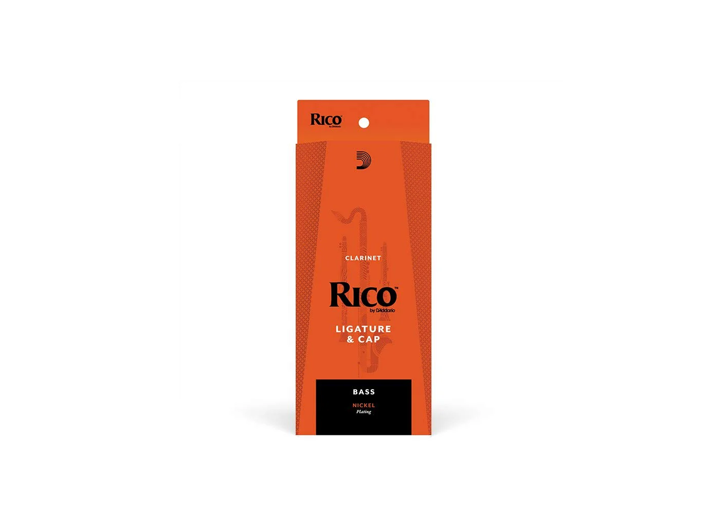 Rico Ligature & Cap, Bass Clarinet, Nickel (RBC1N) - Image 3