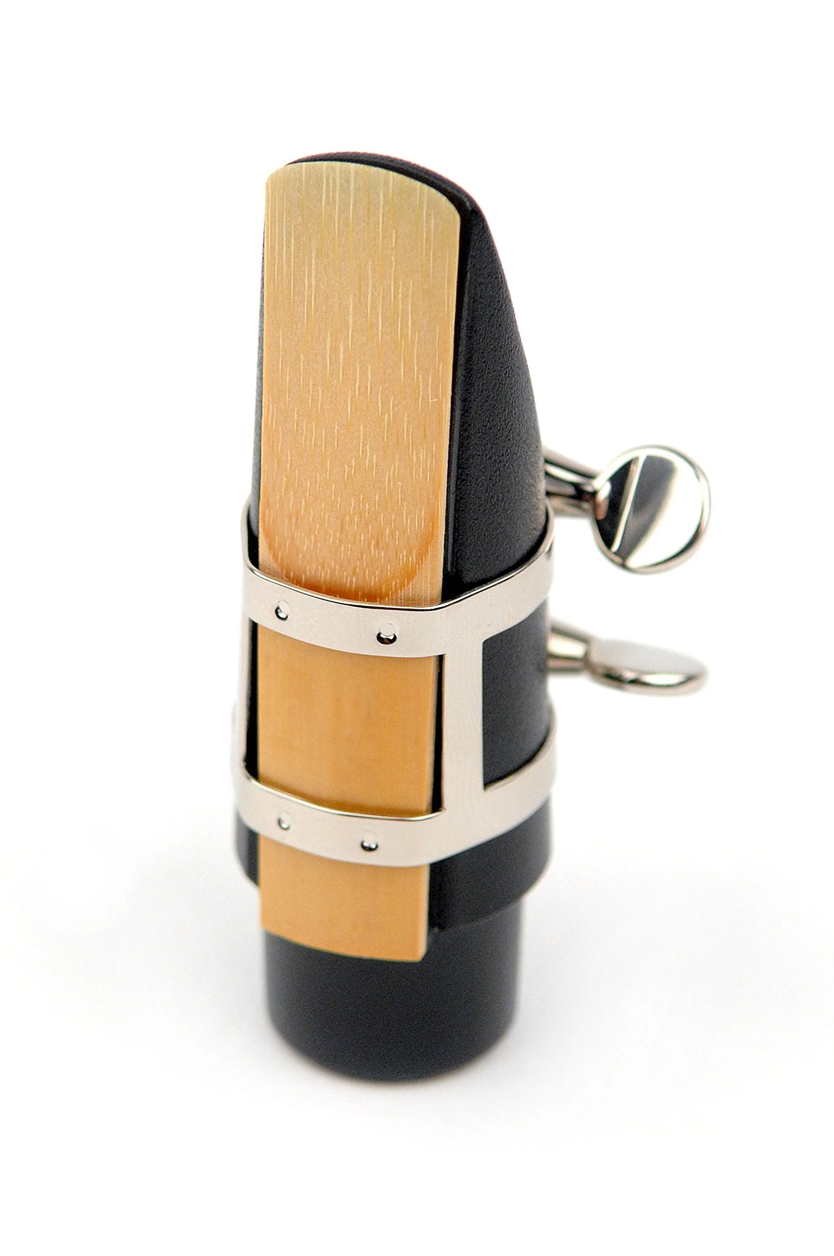 Rico Ligature & Cap, Soprano Sax, Nickel Plated Ligature & Cap Sets - Image 3