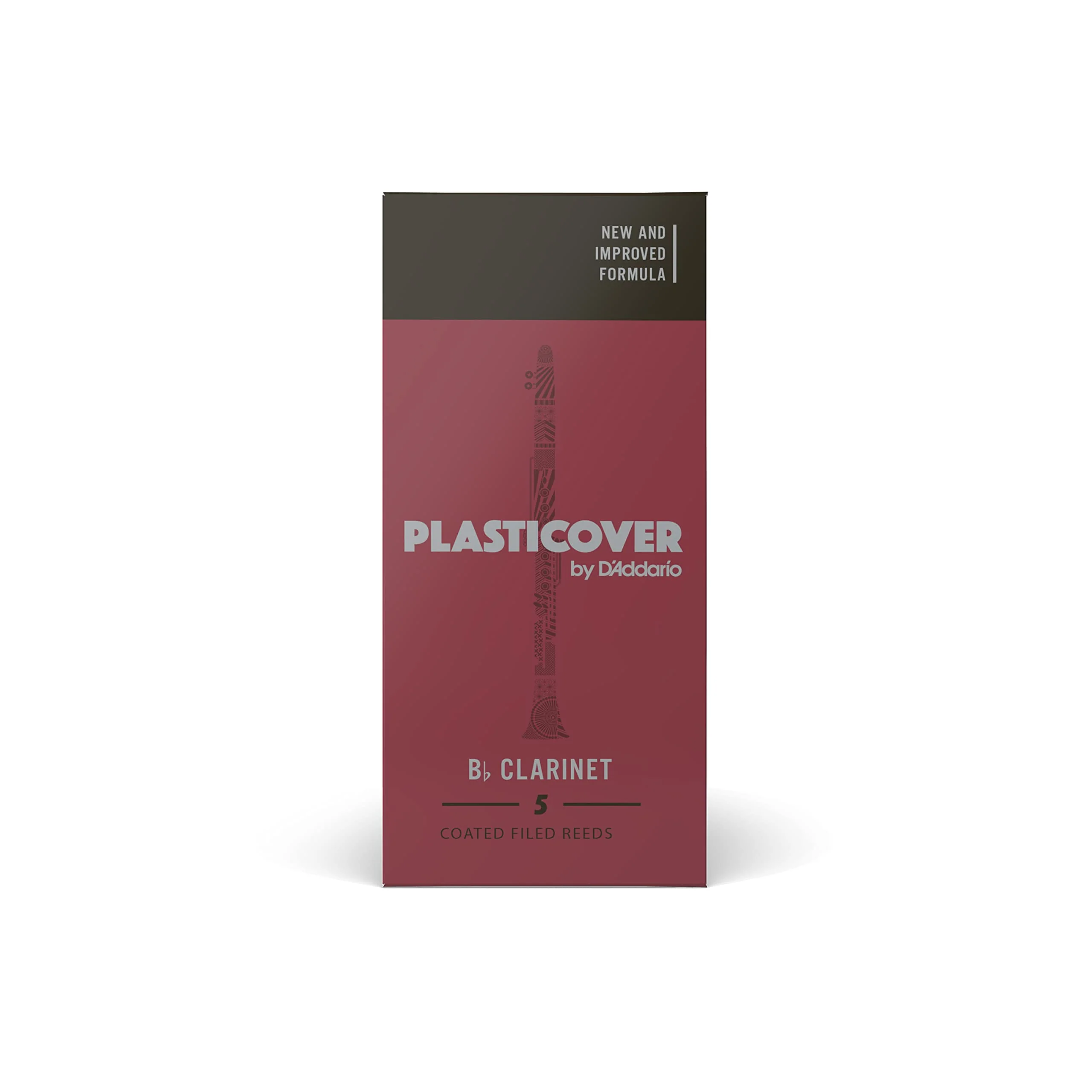 Rico Plasticover Bb Clarinet Reeds, Strength 2.5, 5-pack - Image 2